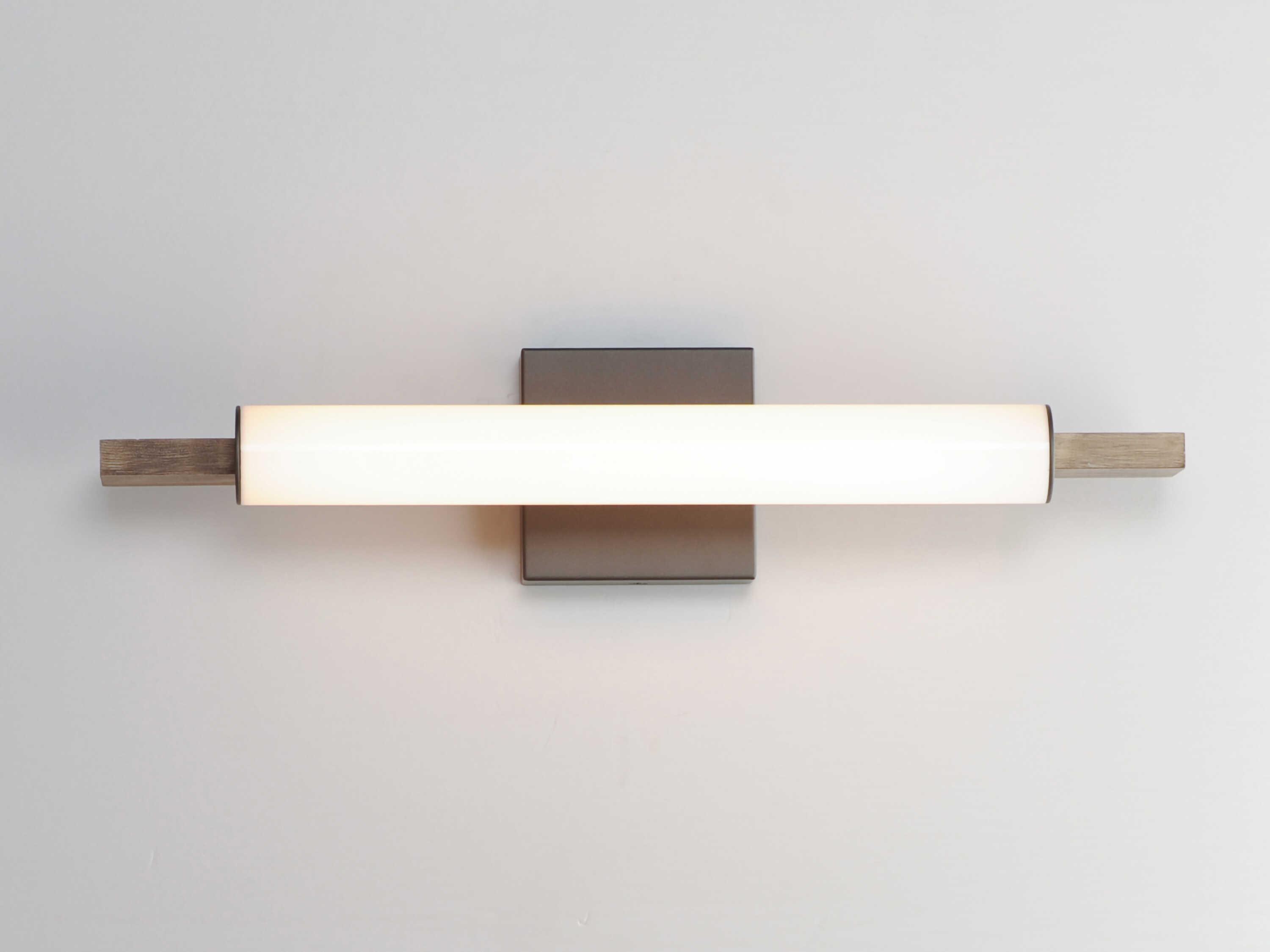 ET2 Joist 1-Light Driftwood Charcoal Gray Vanity Light