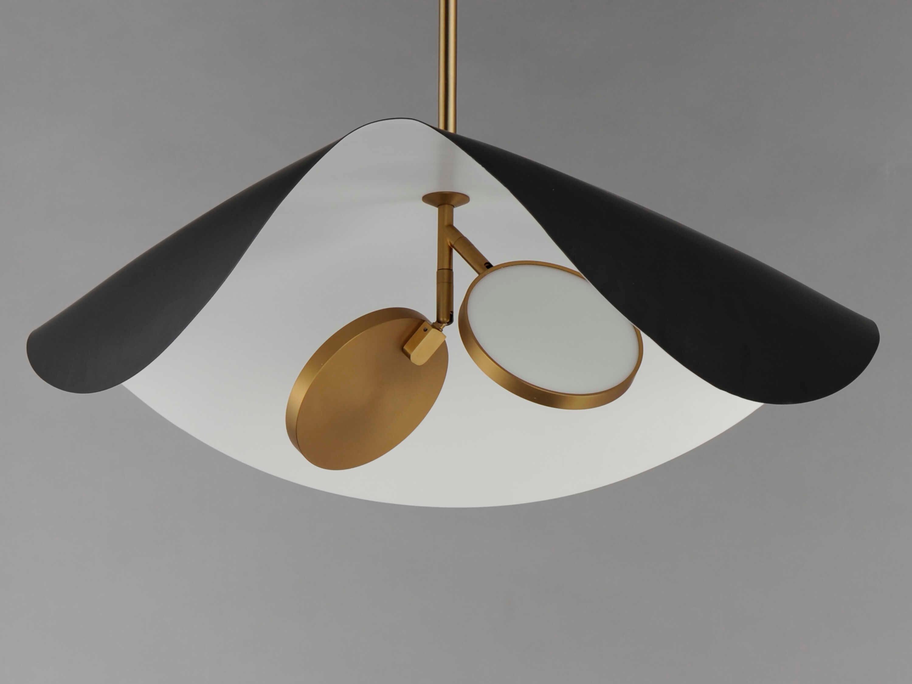 ET2 Carmen 2-Light Black Gold LED Pendant