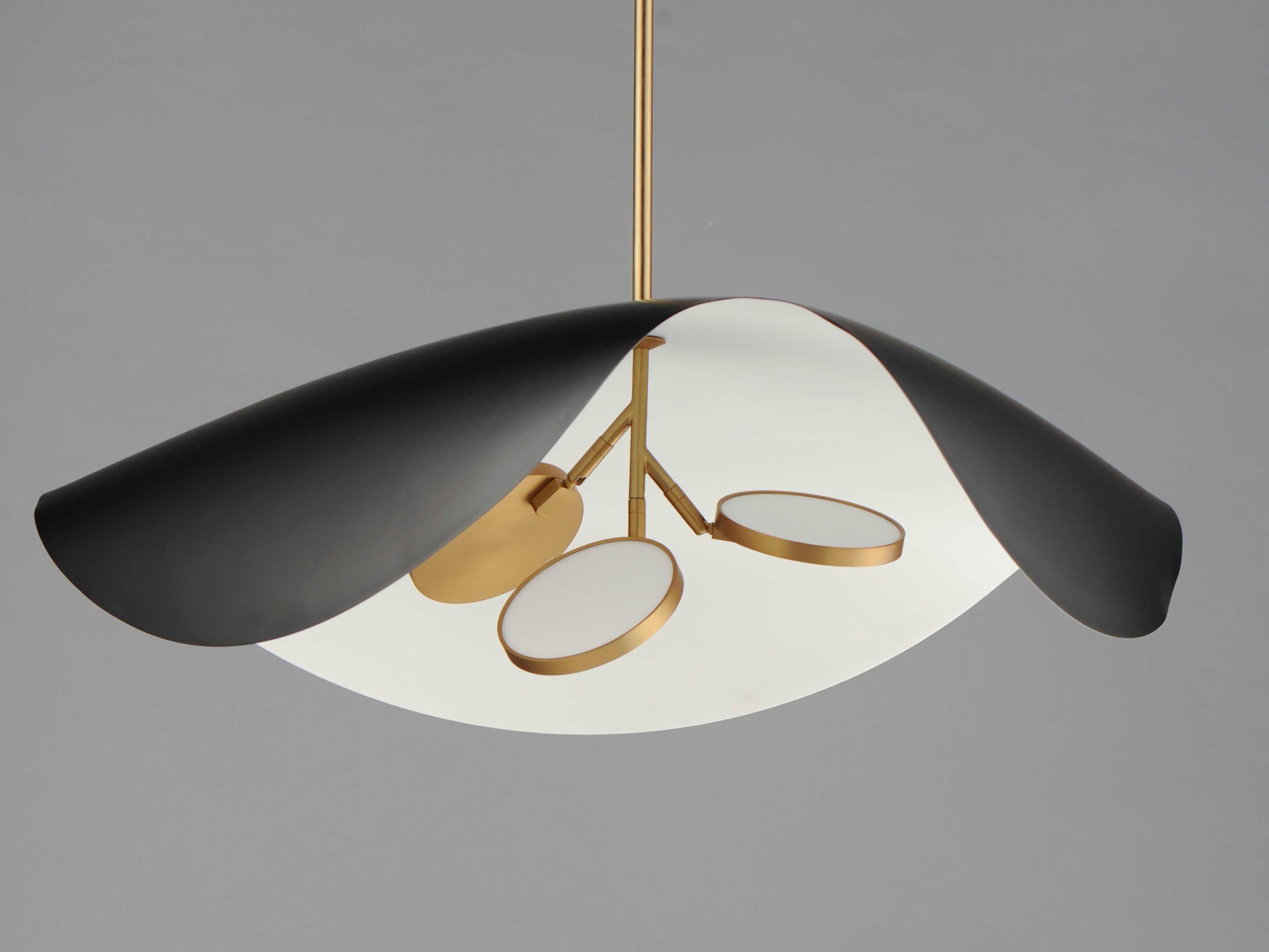 ET2 Carmen 3-Light Black Gold LED Pendant