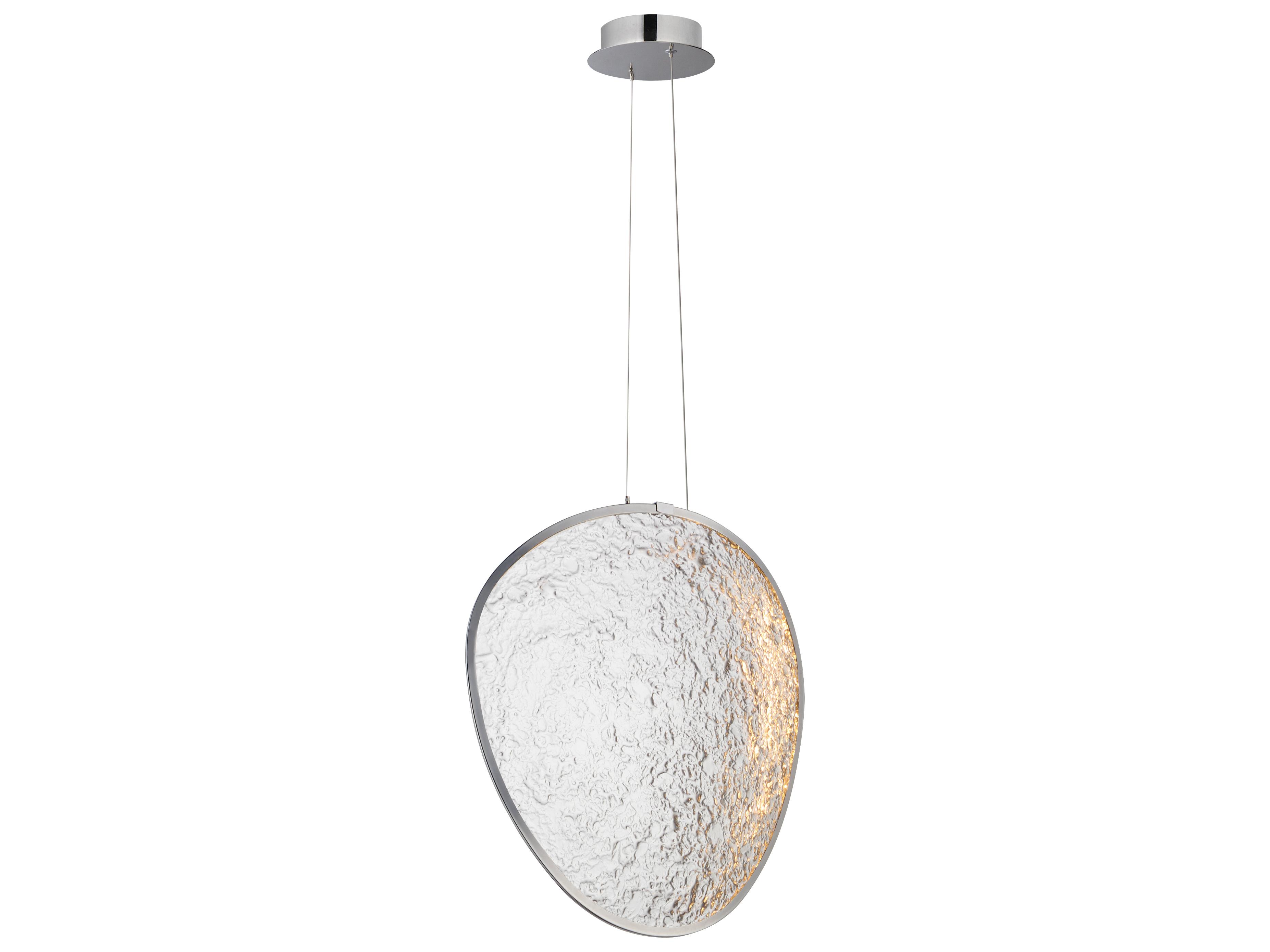ET2 Moonscapes 1-Light Polished Chrome Round Pendant