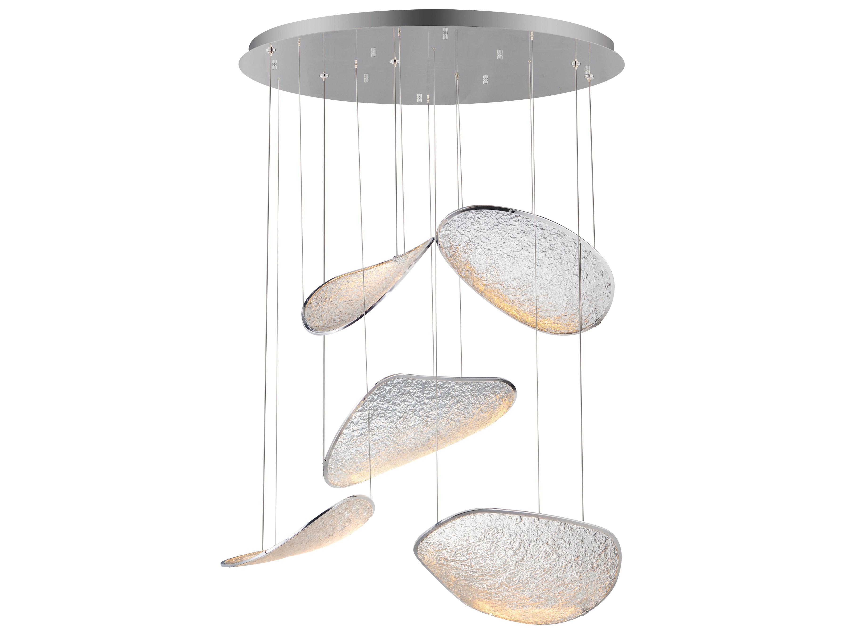 ET2 Moonscapes 5-Light Polished Chrome Round Pendant