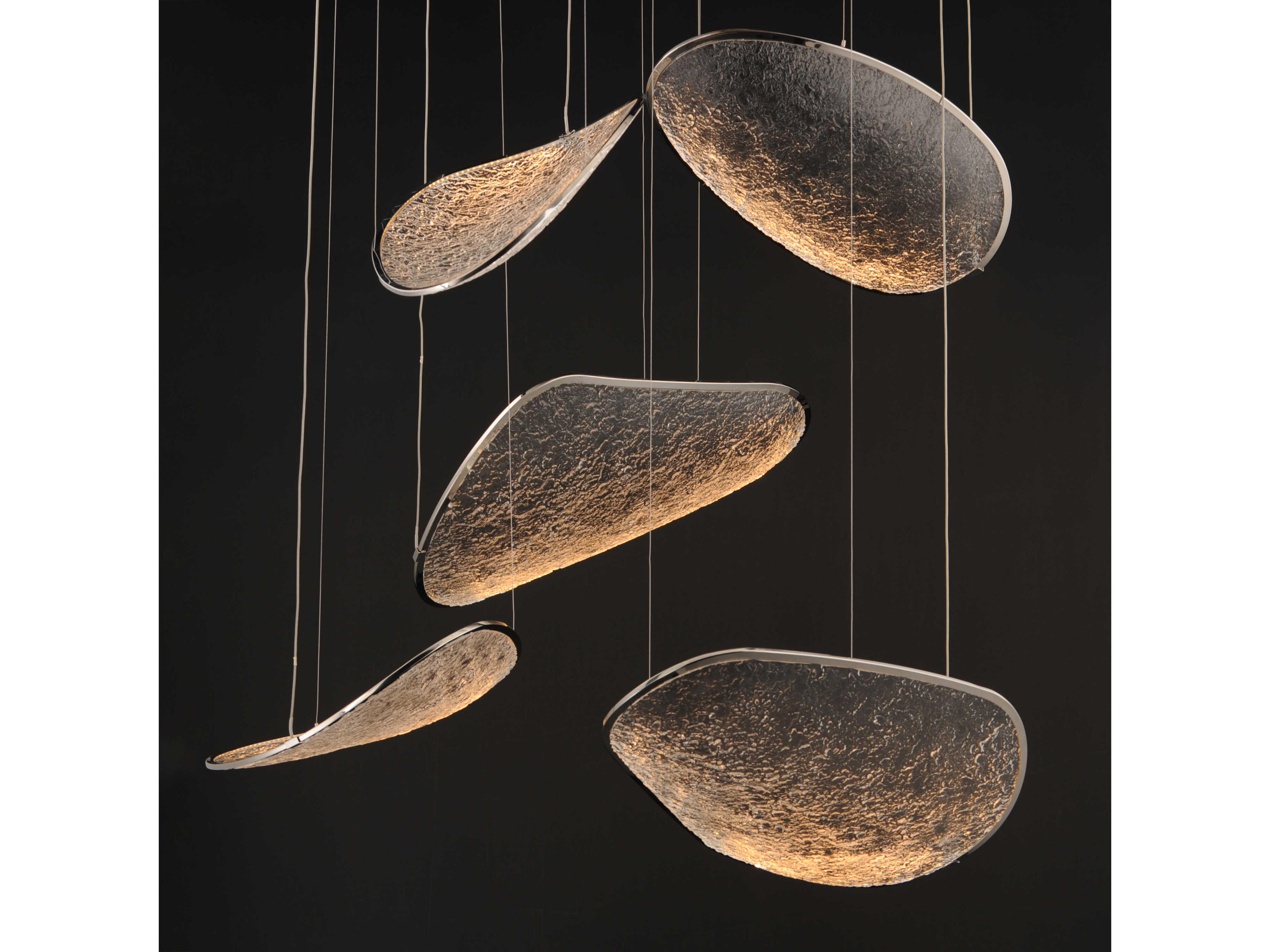 ET2 Moonscapes 5-Light Polished Chrome Round Pendant