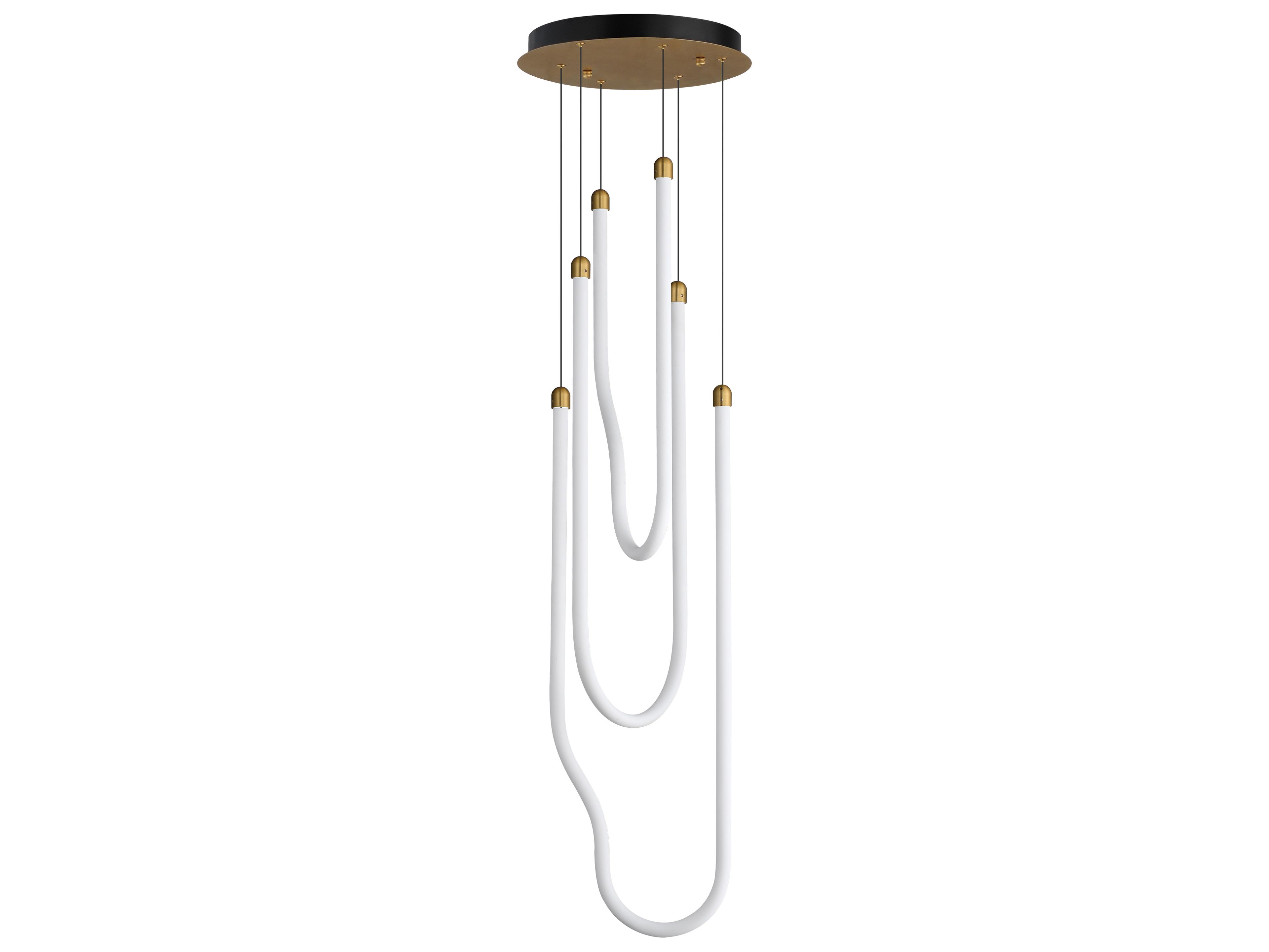 ET2 Soleil 3-Light Natural Aged Brass Linear Pendant
