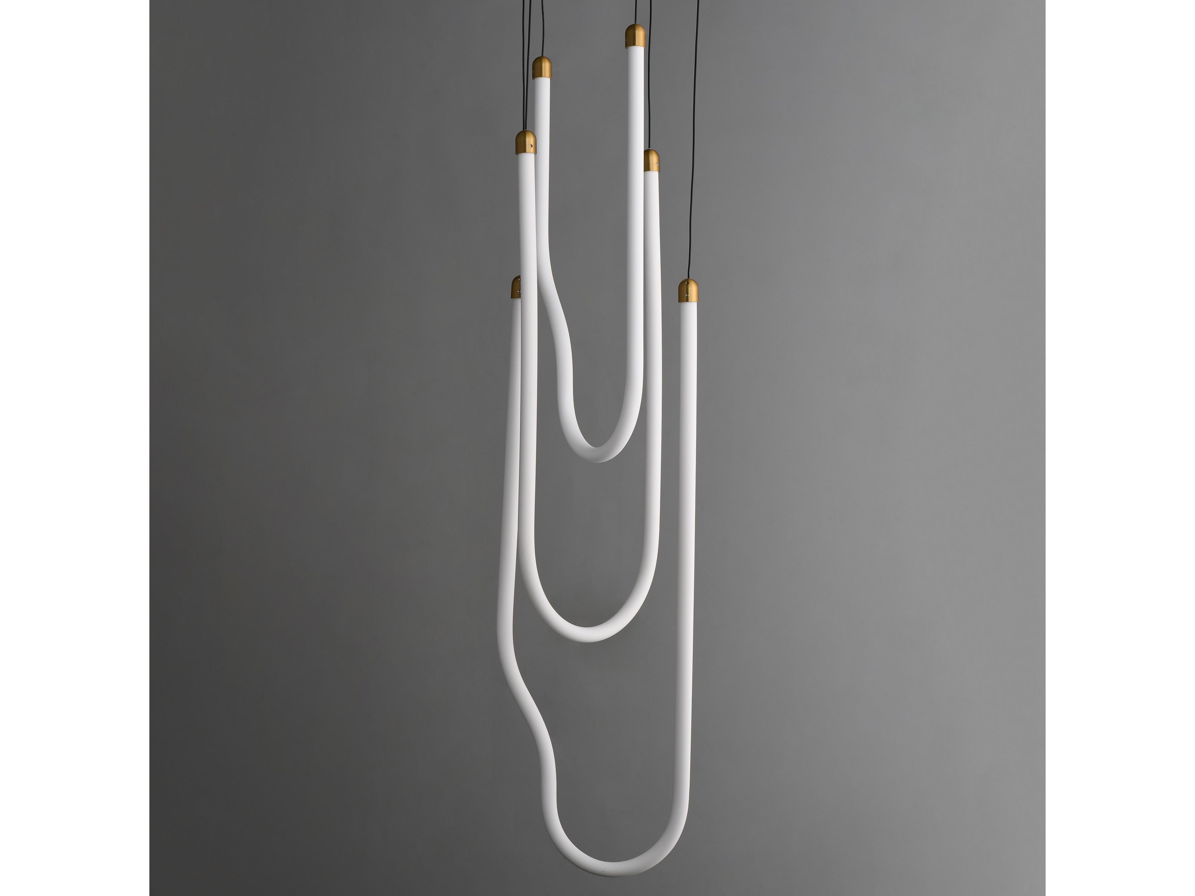 ET2 Soleil 3-Light Natural Aged Brass Linear Pendant