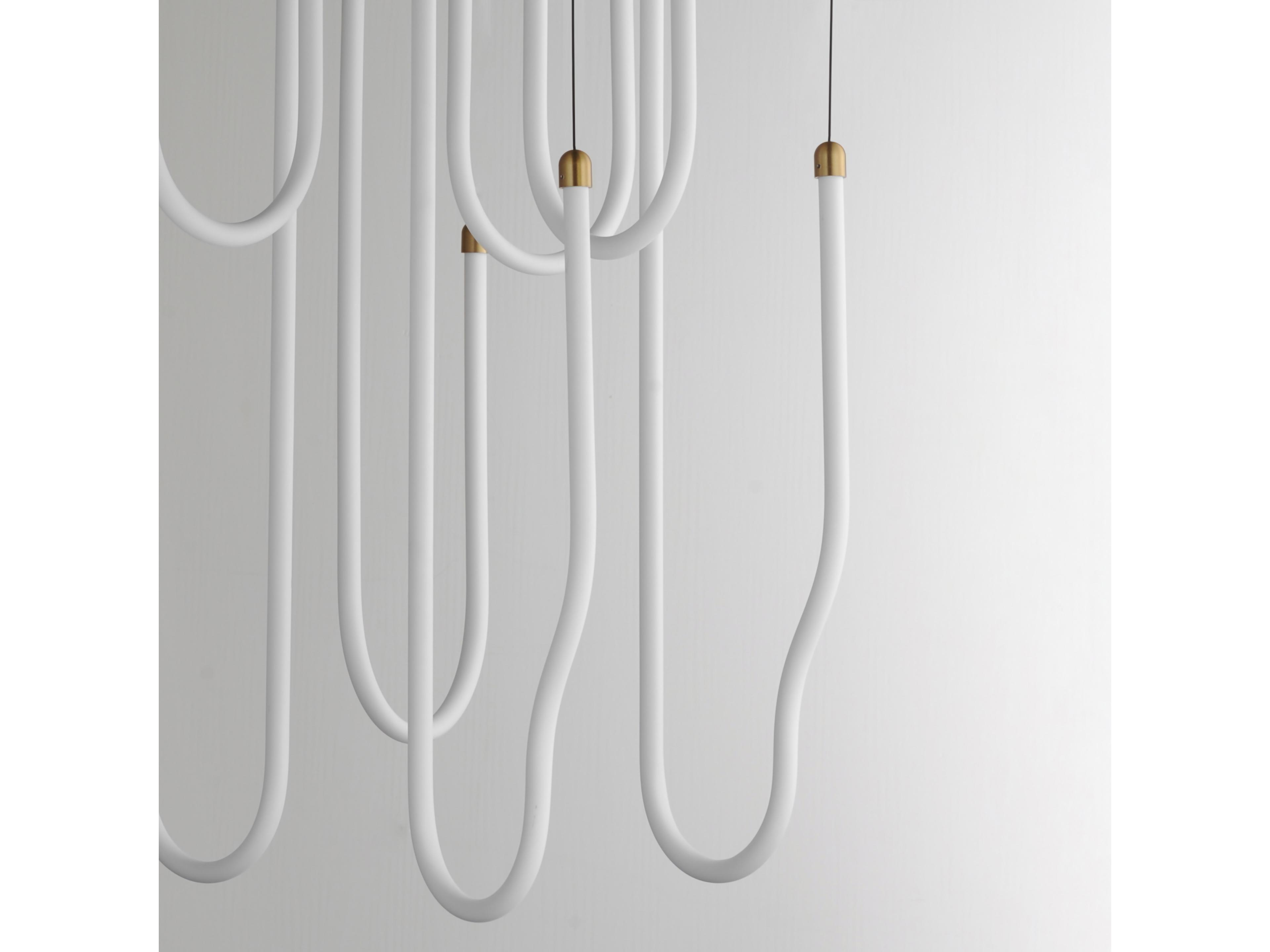 ET2 Soleil 8-Light Natural Aged Brass Linear Pendant