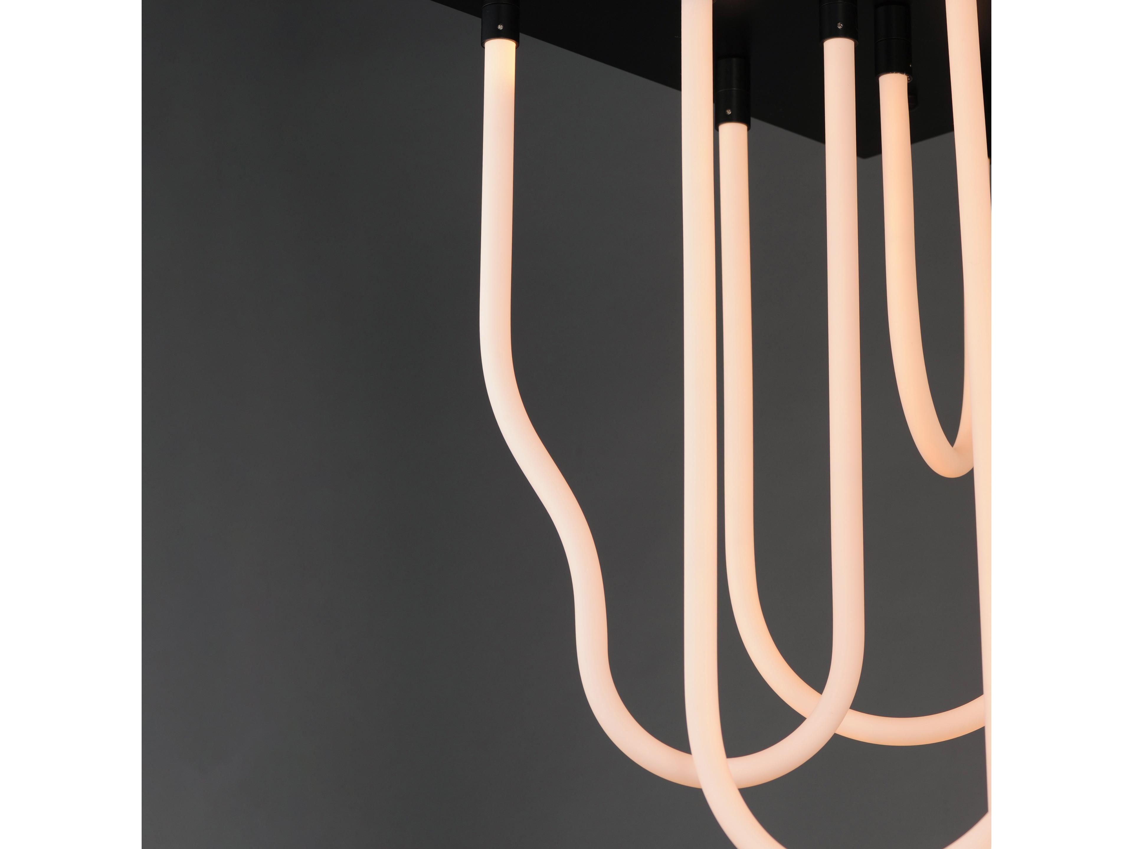 ET2 Soleil 14-Light Black Linear Flush Mount