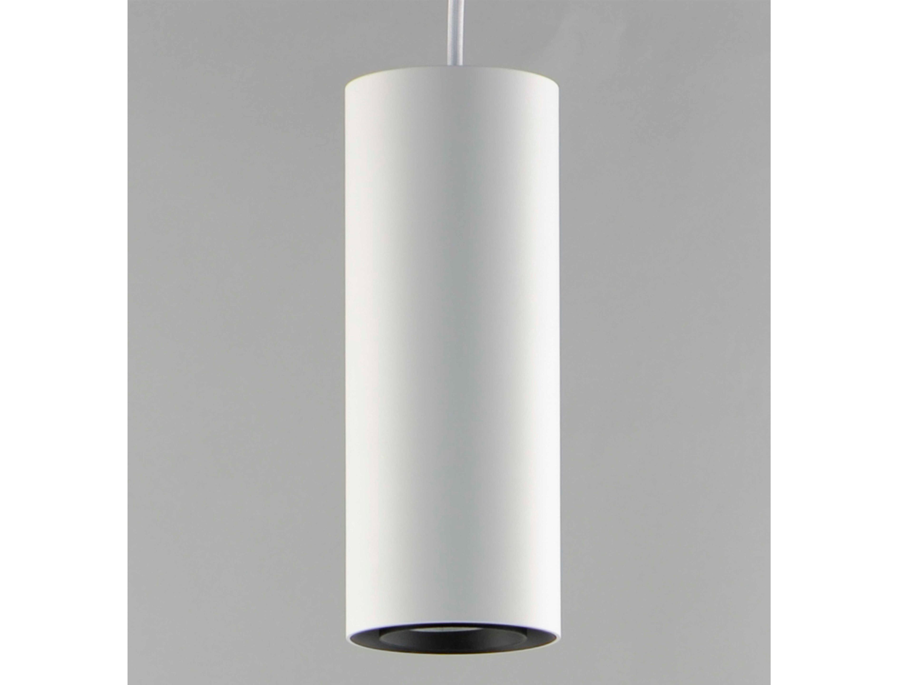 ET2 1-Light White LED Cylinder Mini Pendant