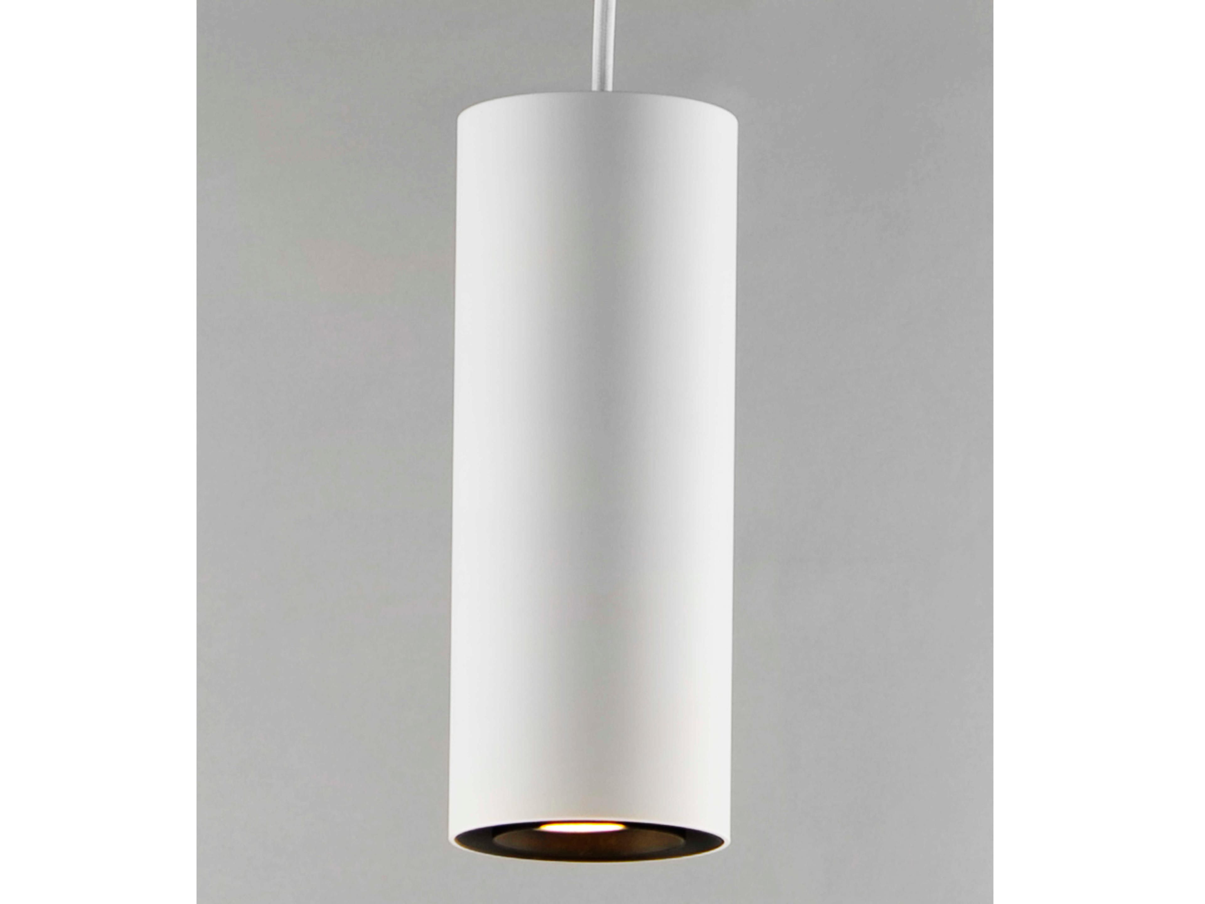 ET2 1-Light White LED Cylinder Mini Pendant
