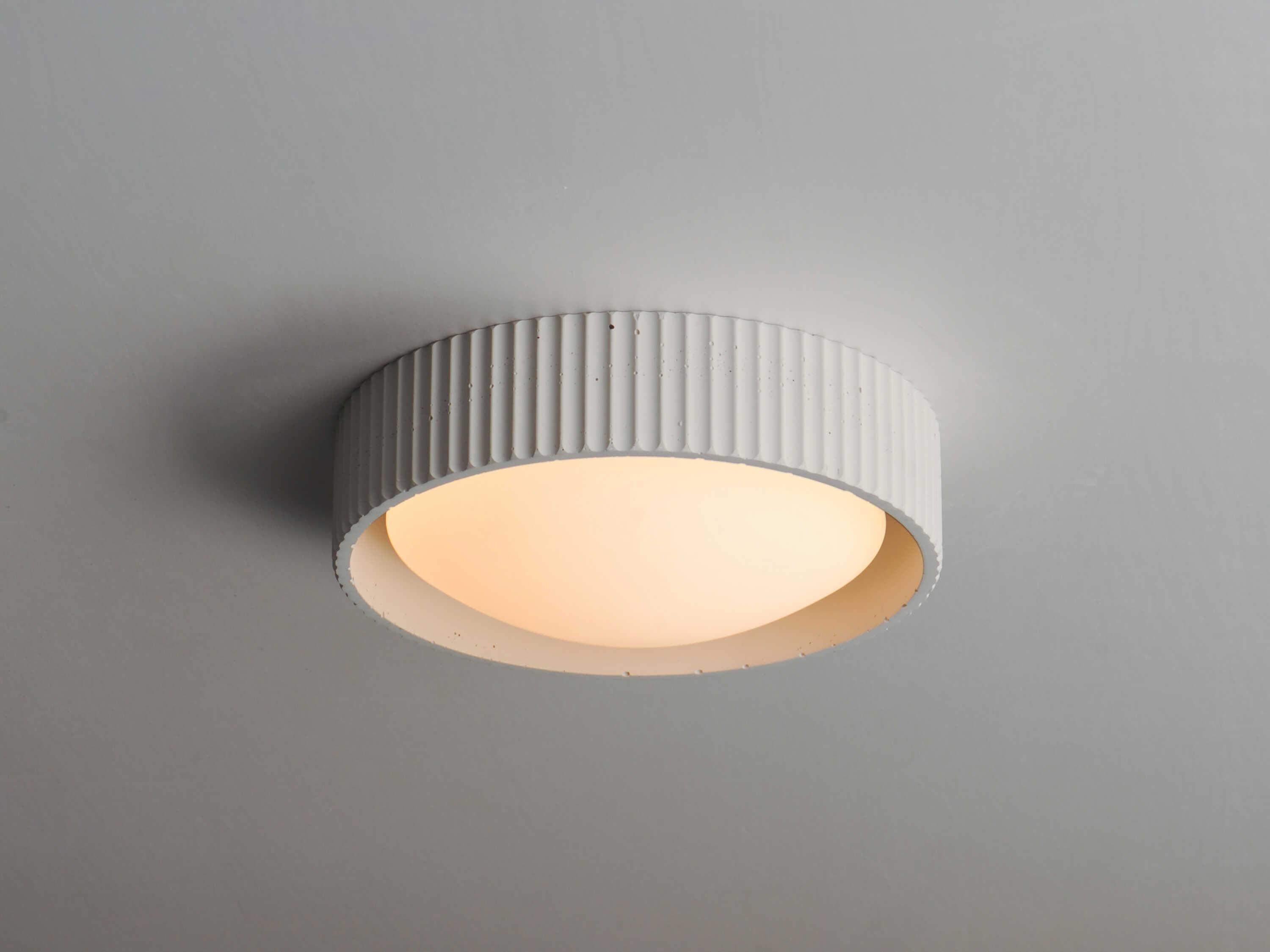 ET2 Souffle 1-Light Chaulk White LED Round Flush Mount