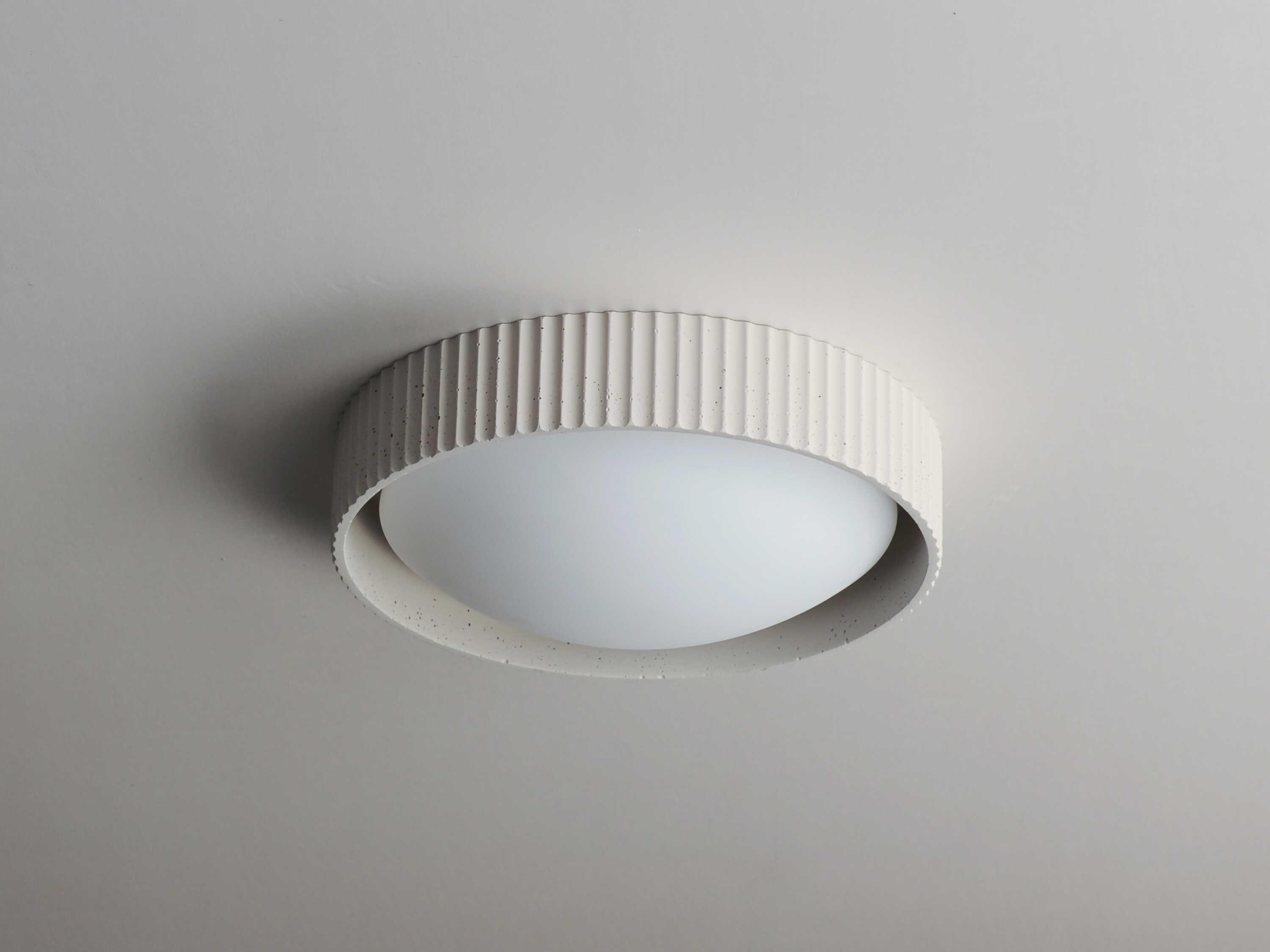 ET2 Souffle 1-Light Chaulk White LED Round Flush Mount
