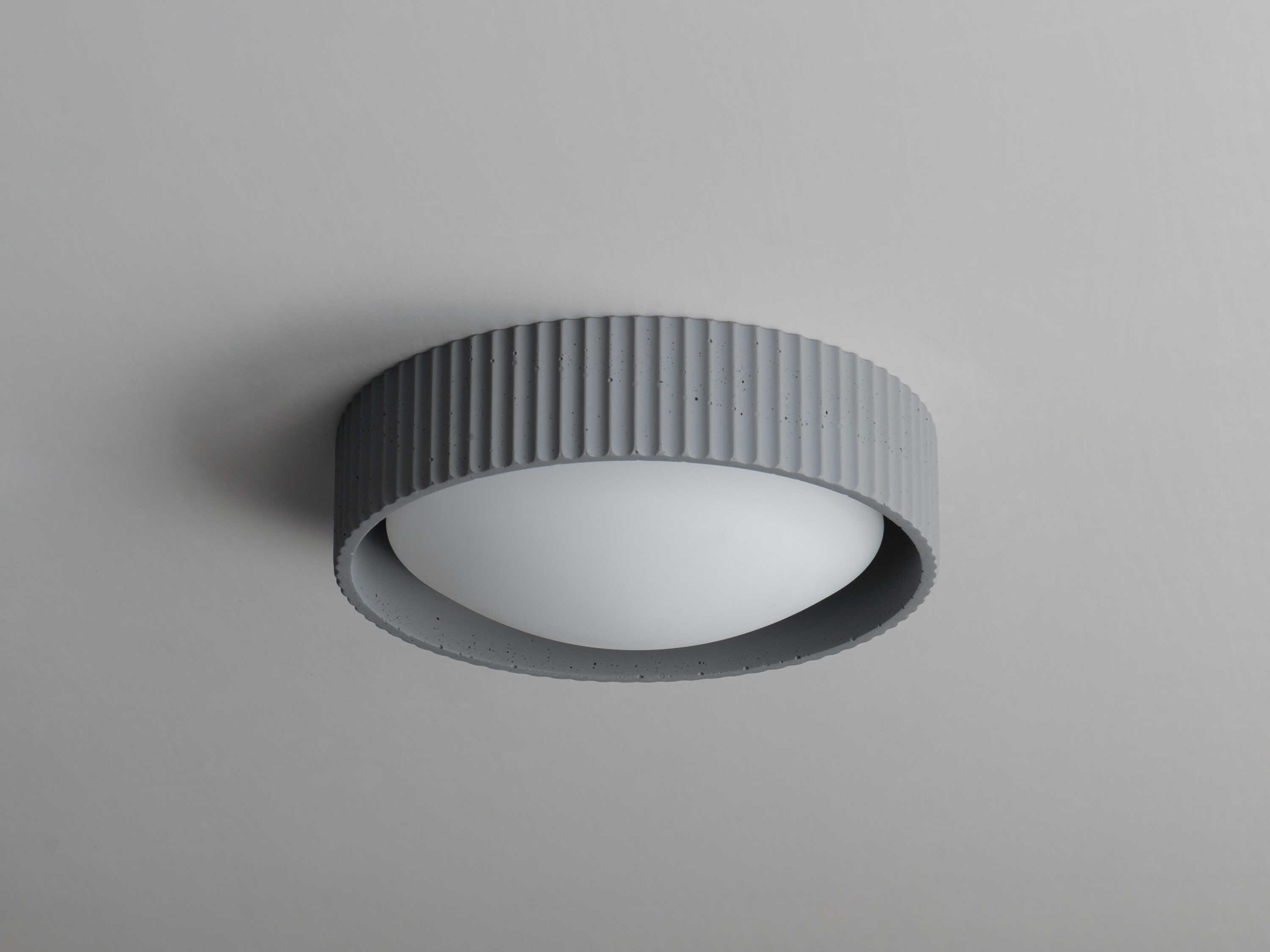 ET2 Souffle 1-Light Gray LED Round Flush Mount