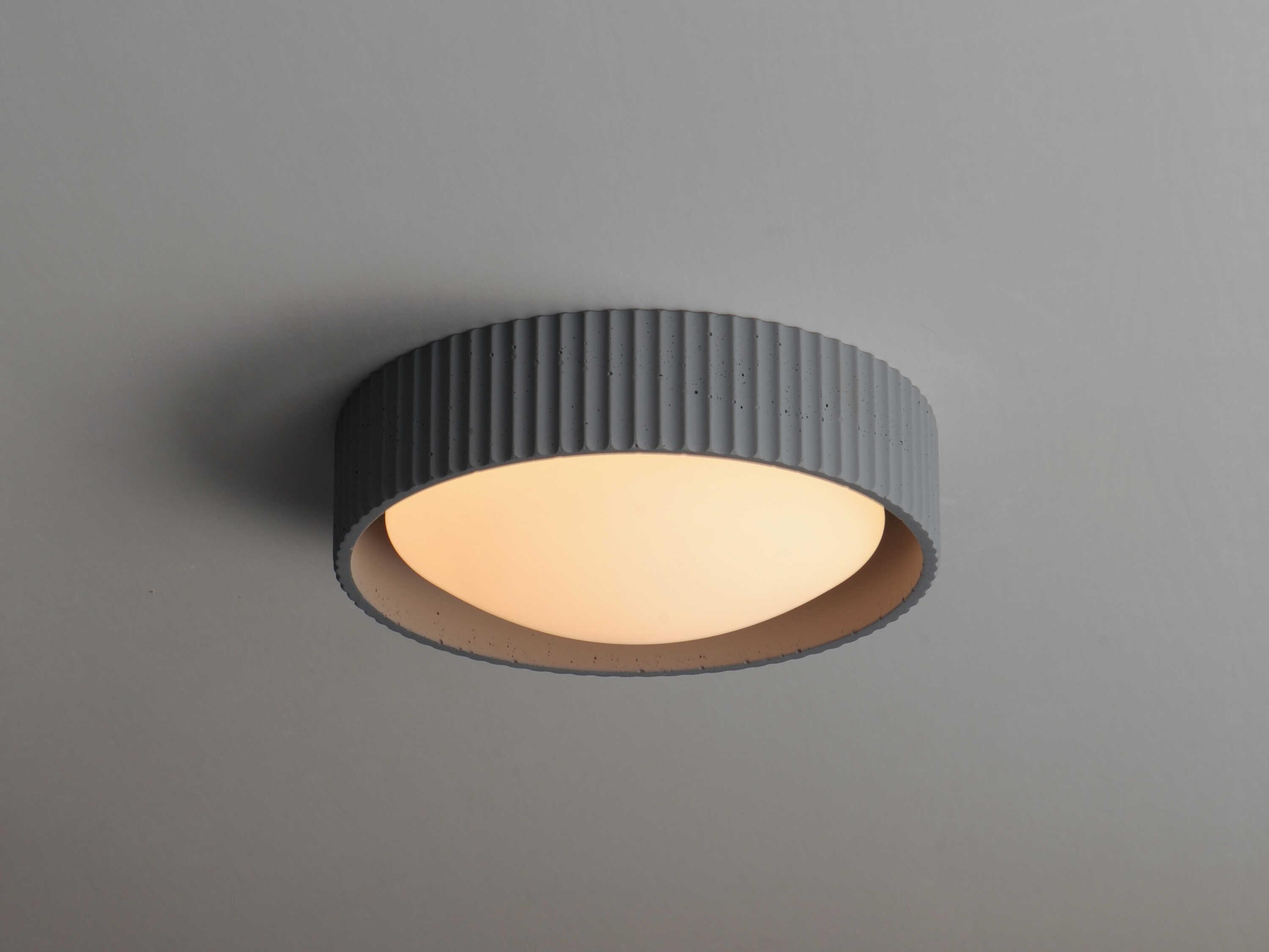 ET2 Souffle 1-Light Gray LED Round Flush Mount
