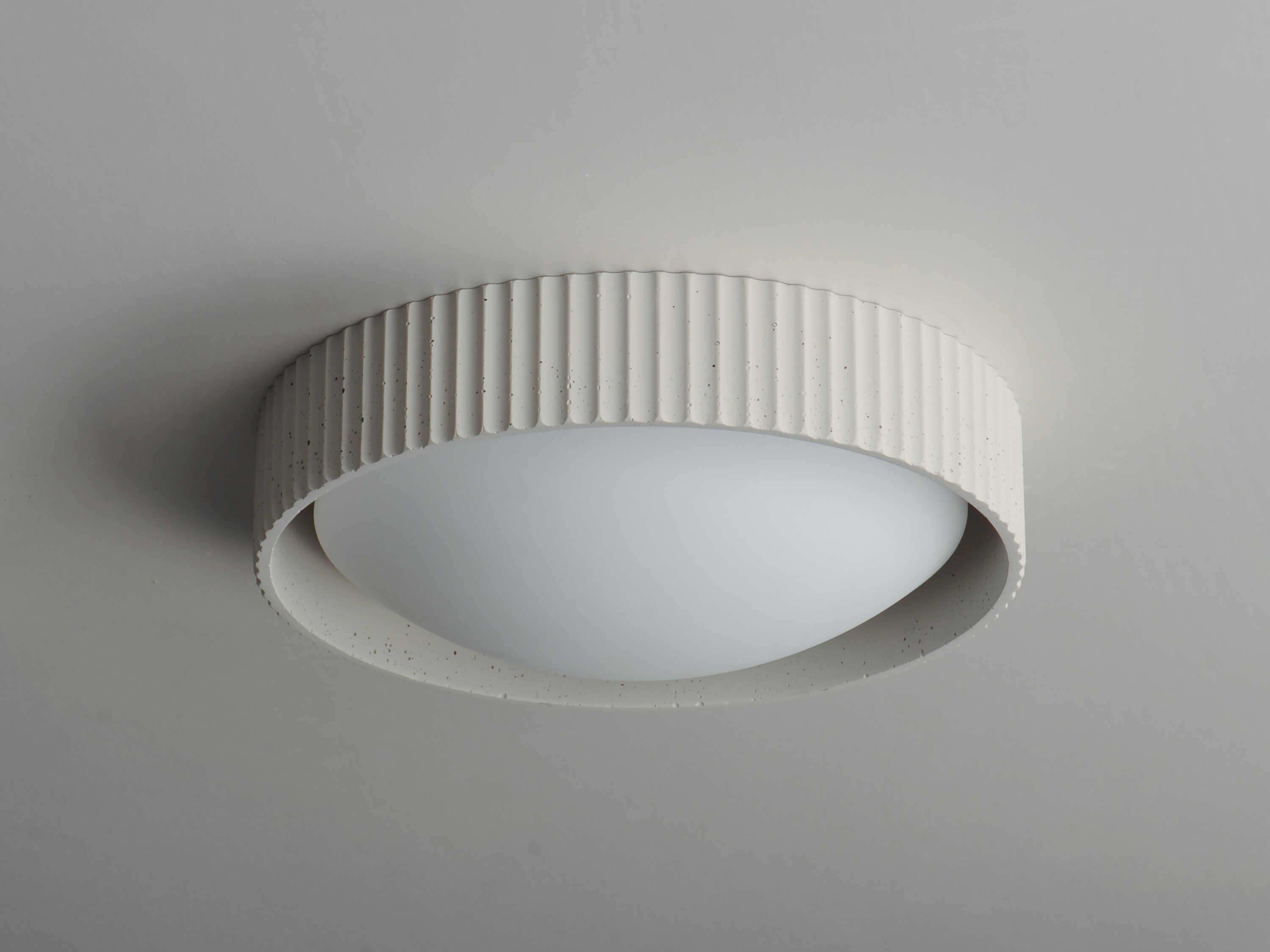 ET2 Souffle 1-Light Chaulk White LED Round Flush Mount