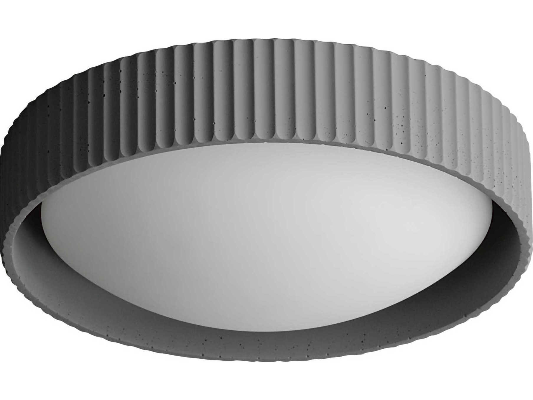 ET2 Souffle 1-Light Gray LED Round Flush Mount