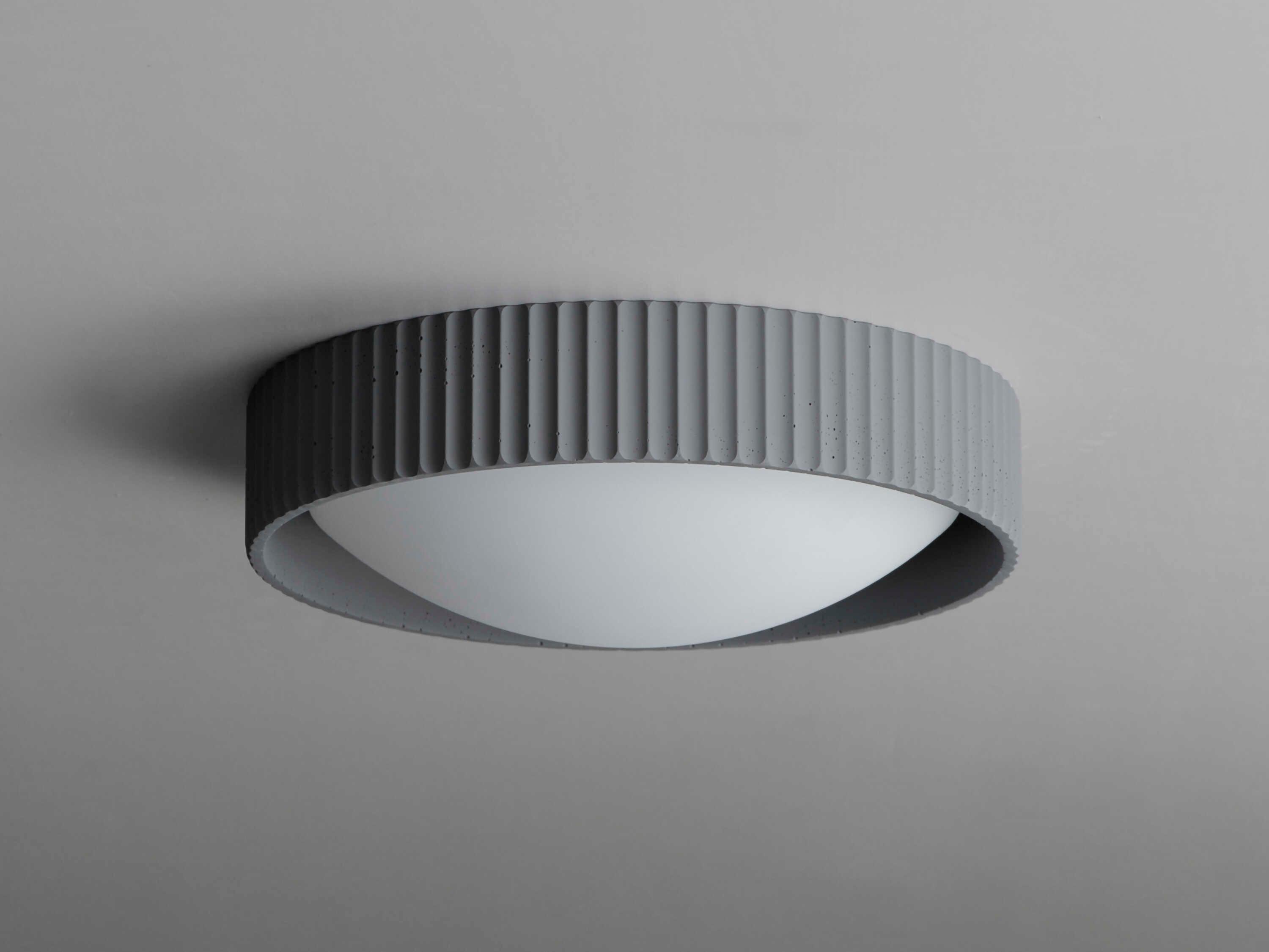 ET2 Souffle 1-Light Gray LED Round Flush Mount