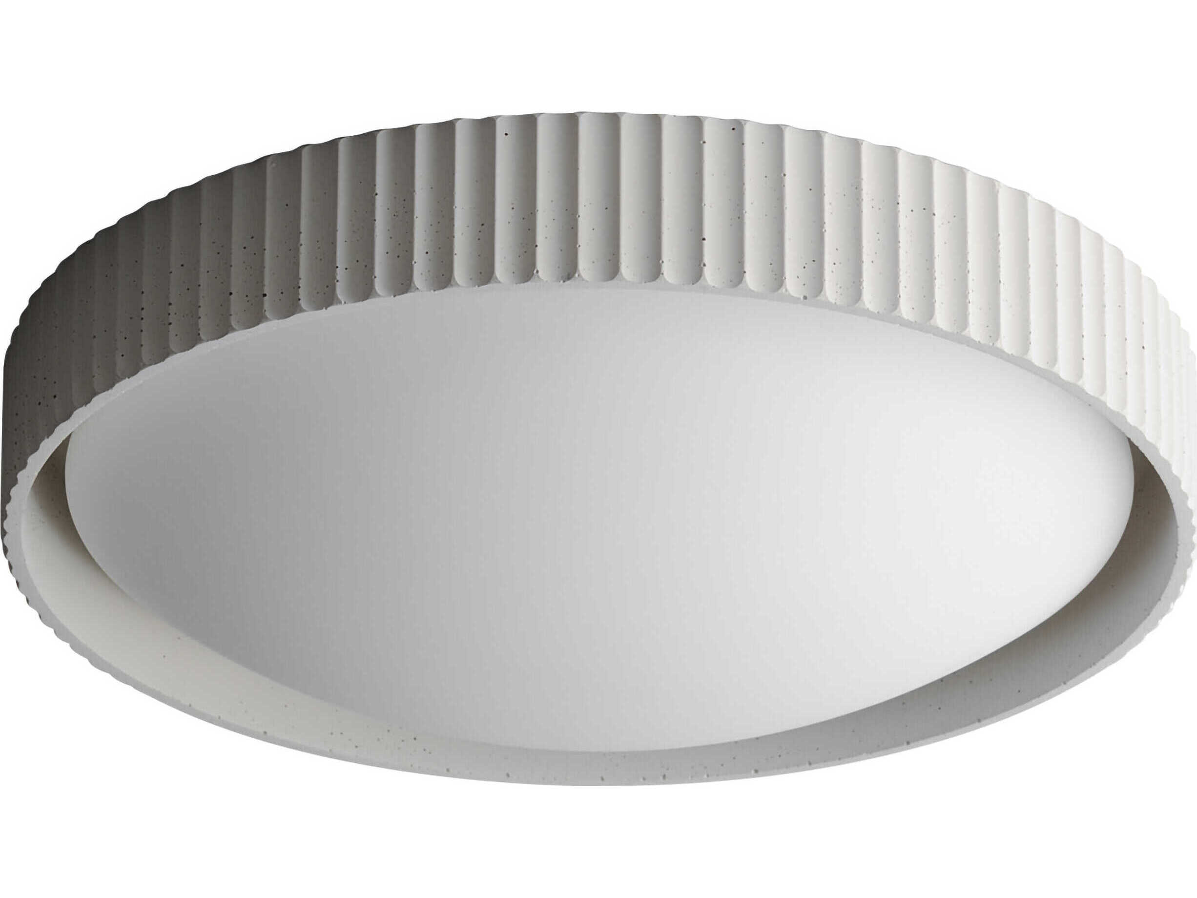 ET2 Souffle 1-Light Chaulk White LED Round Flush Mount