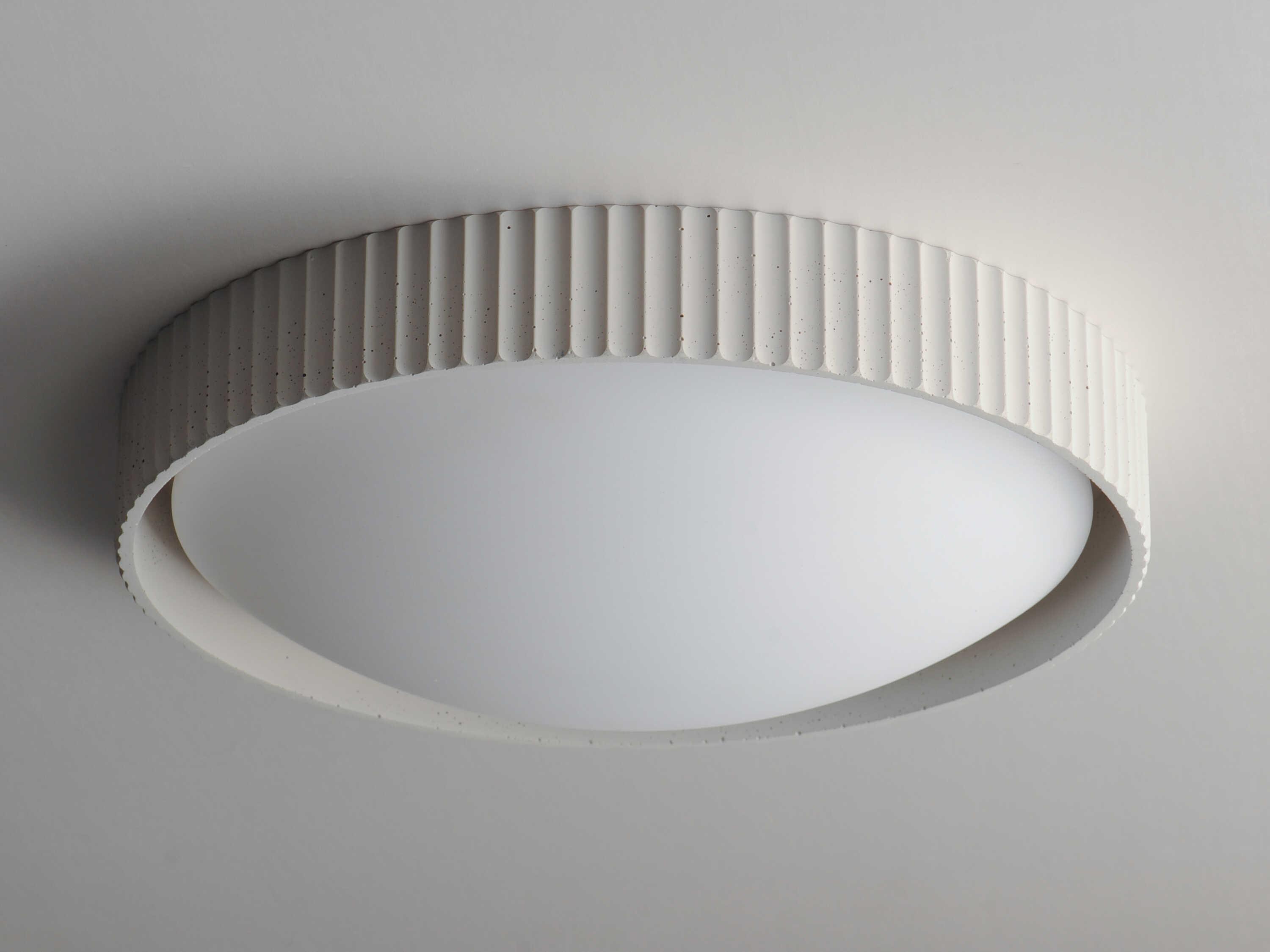 ET2 Souffle 1-Light Chaulk White LED Round Flush Mount