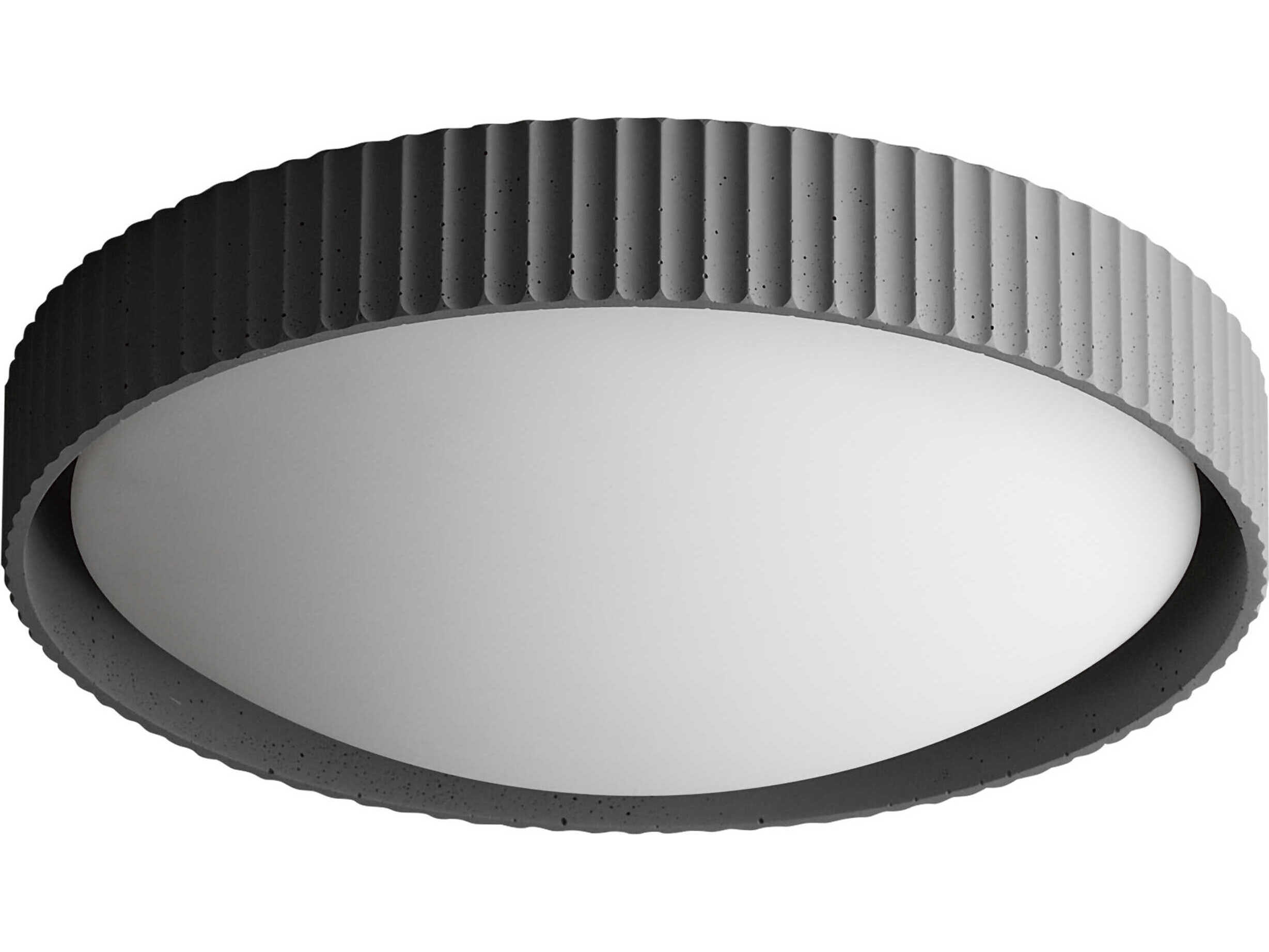 ET2 Souffle 1-Light Gray LED Round Flush Mount