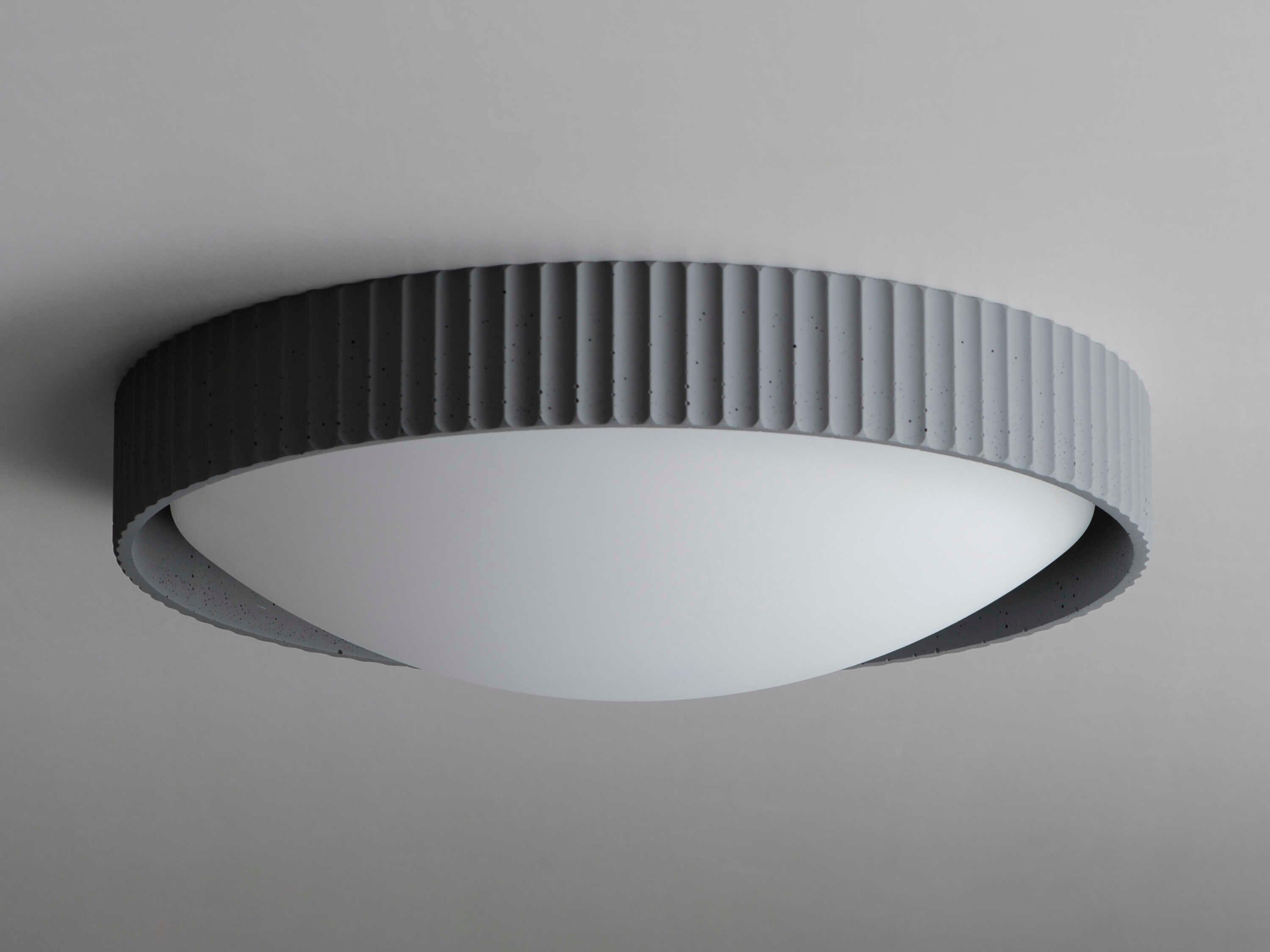 ET2 Souffle 1-Light Gray LED Round Flush Mount