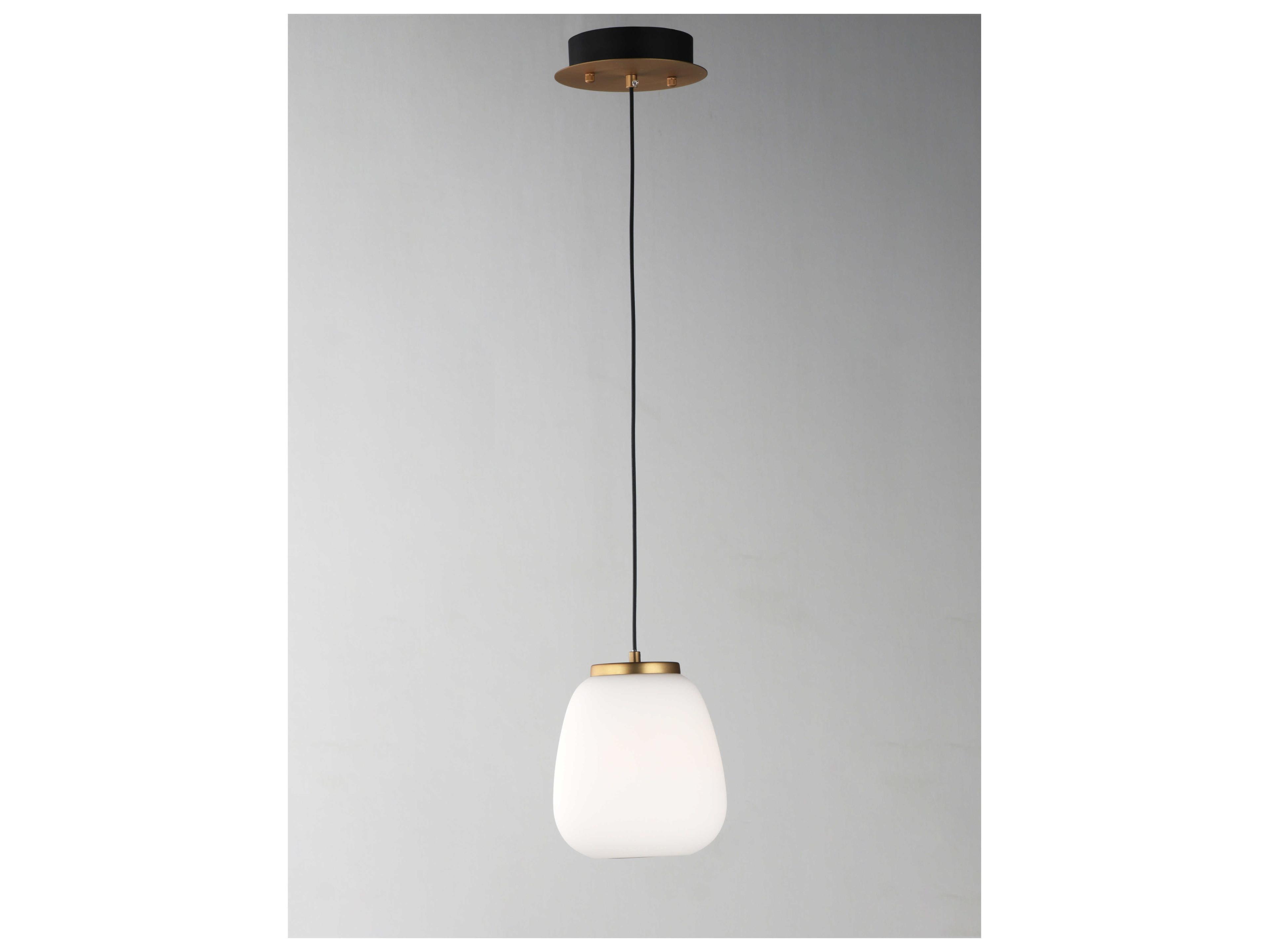 ET2 2-Light Black Gold Glass LED Mini Pendant