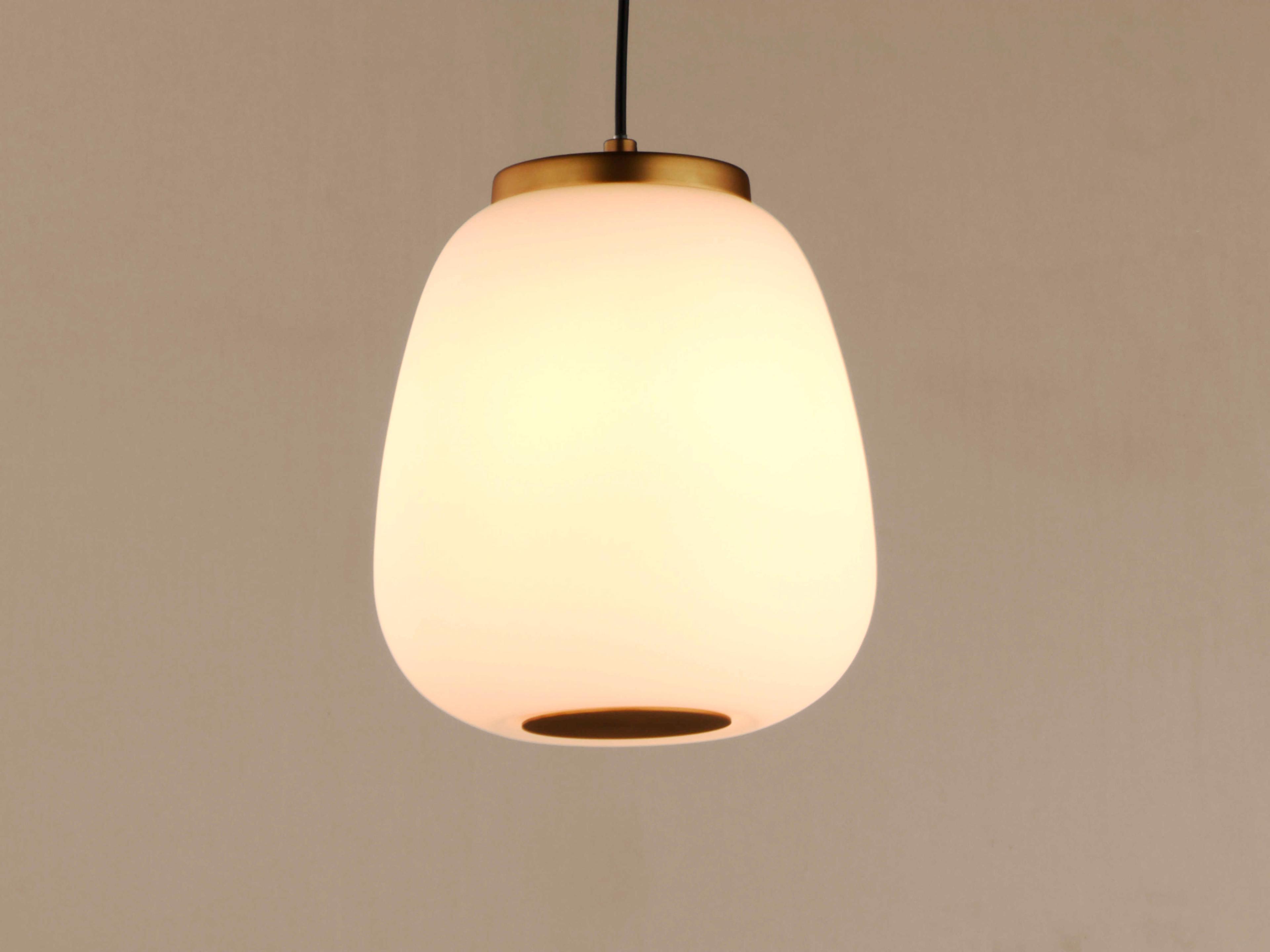 ET2 2-Light Black Gold Glass LED Mini Pendant