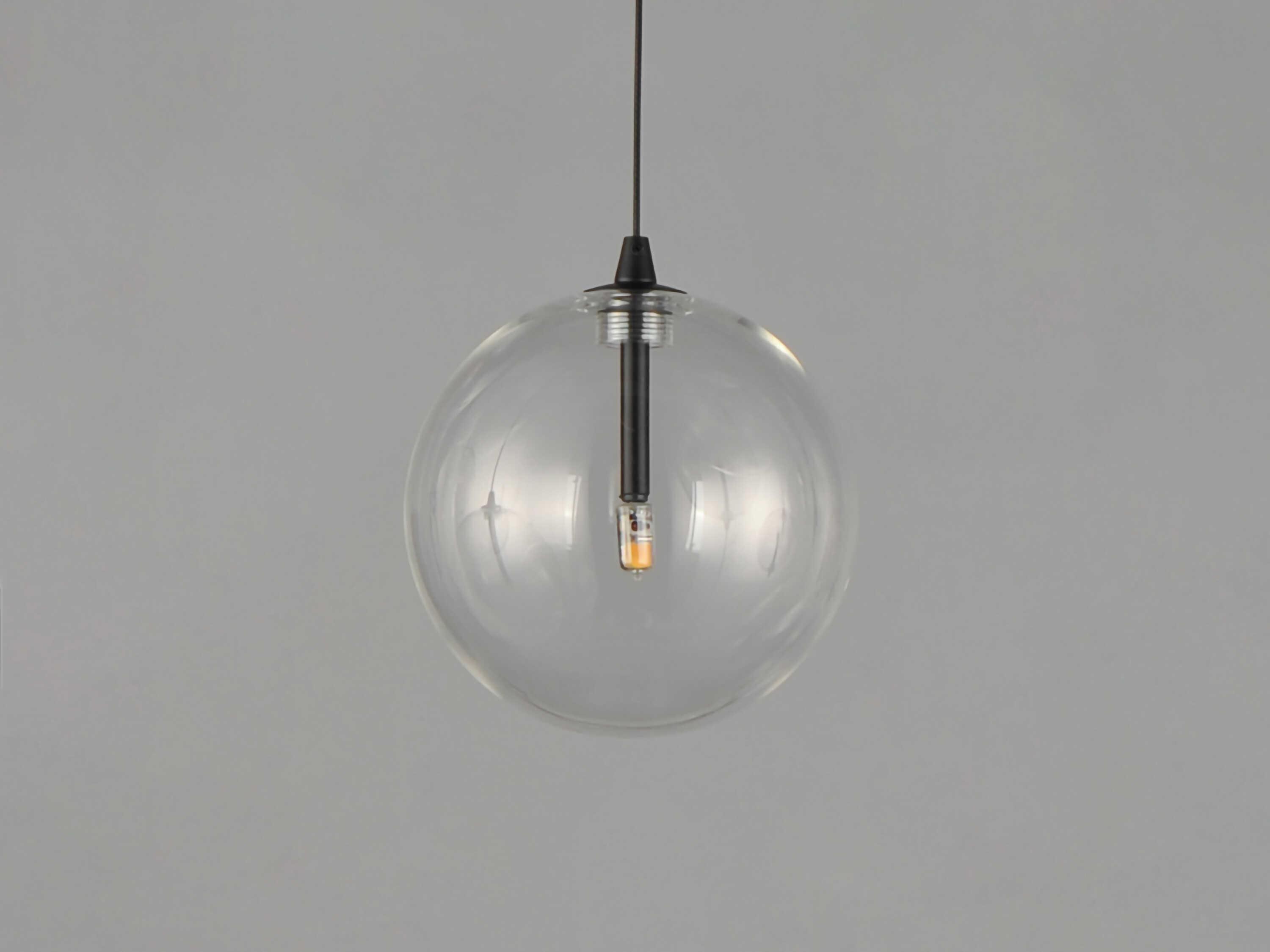 ET2 1-Light Black Globe Mini Pendant