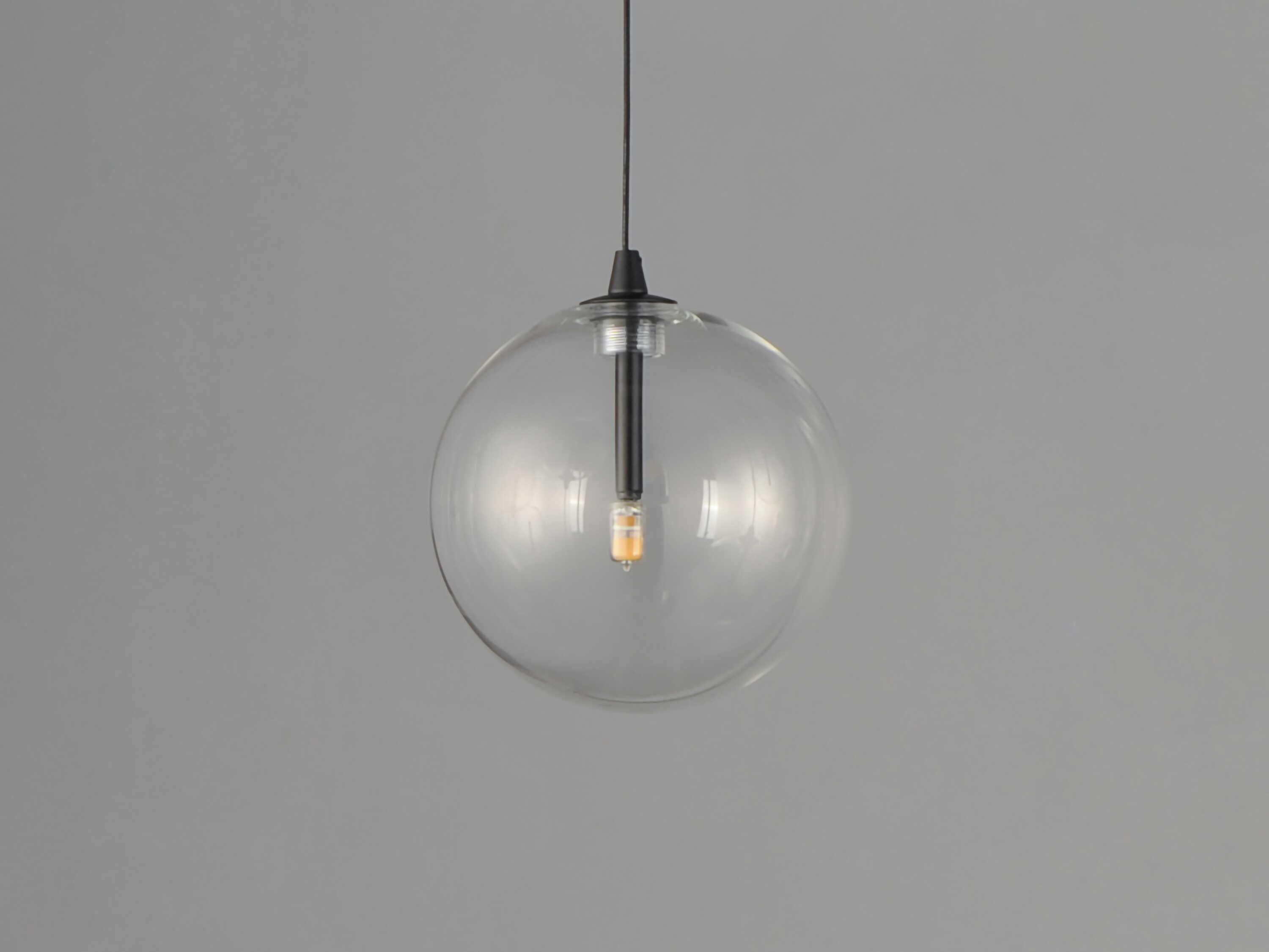 ET2 1-Light Black Globe Mini Pendant