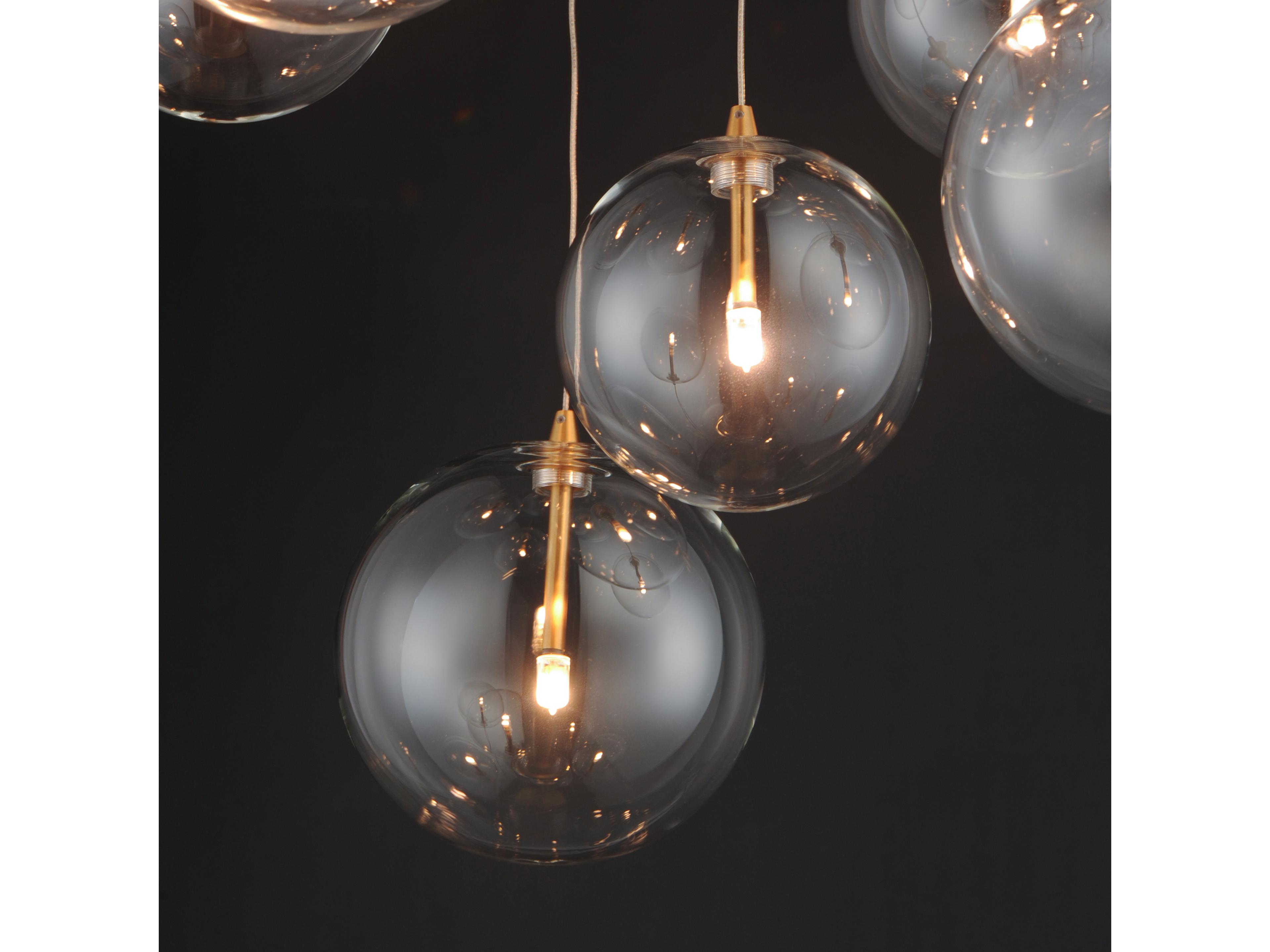 ET2 Global 9-Light Natural Aged Brass Globe Pendant