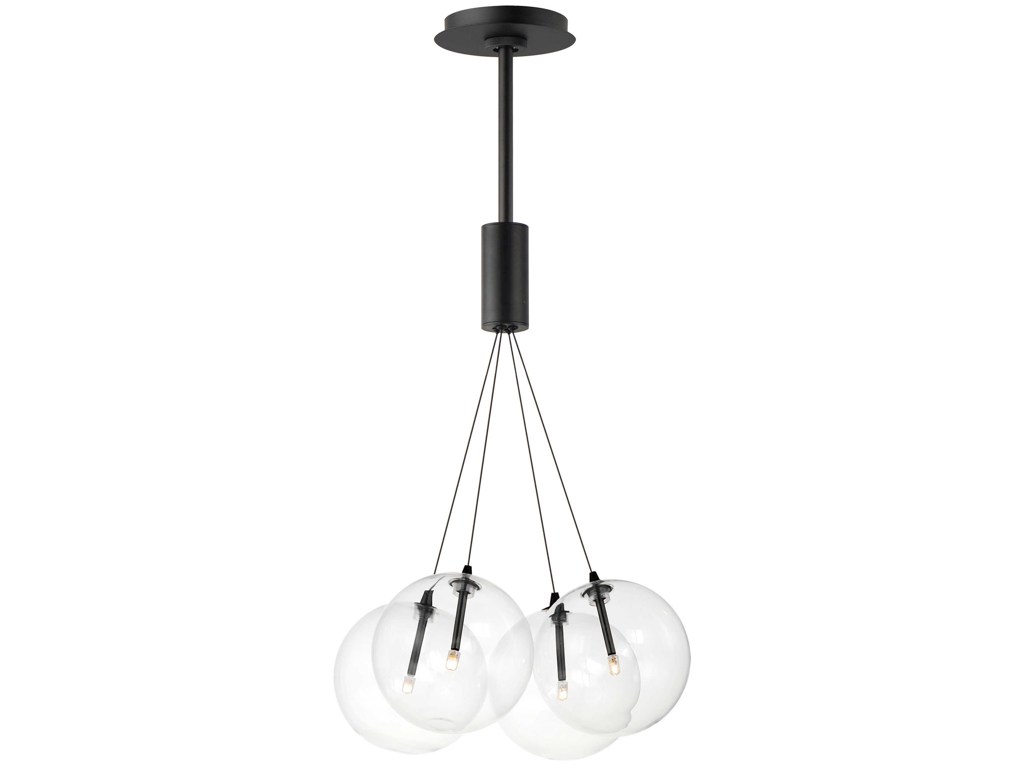ET2 Burst 4-Light Black Globe Pendant