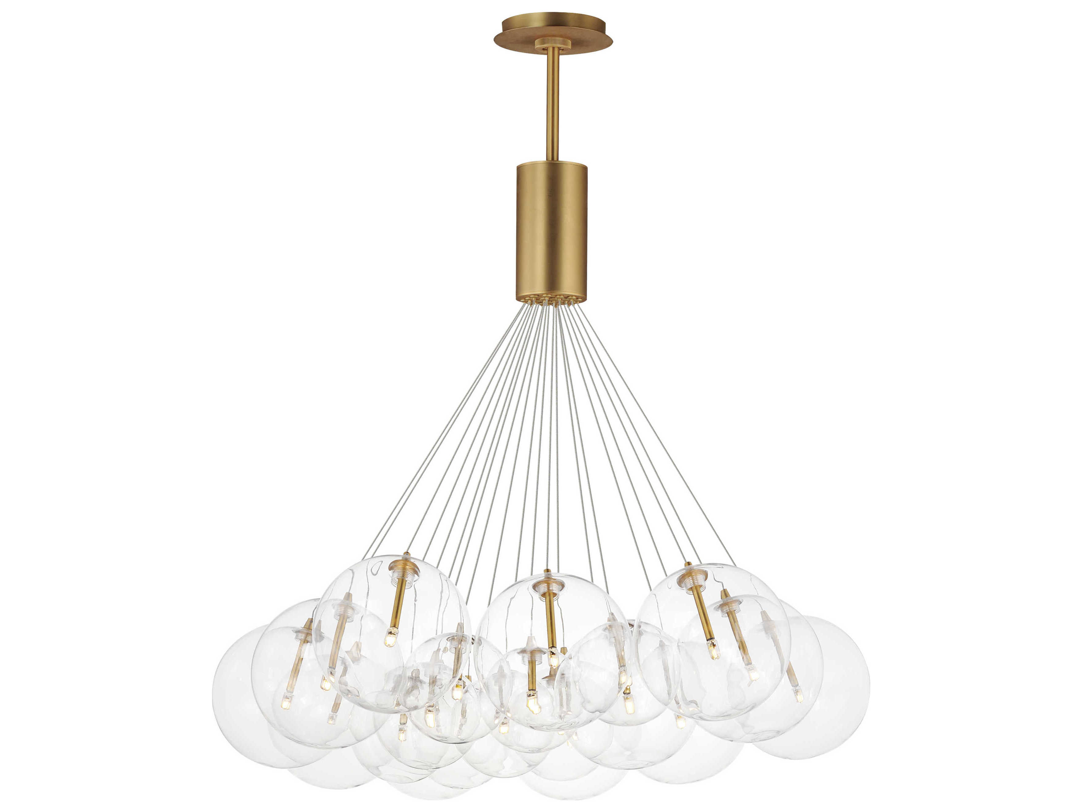 ET2 Burst 20-Light Gold Globe Pendant