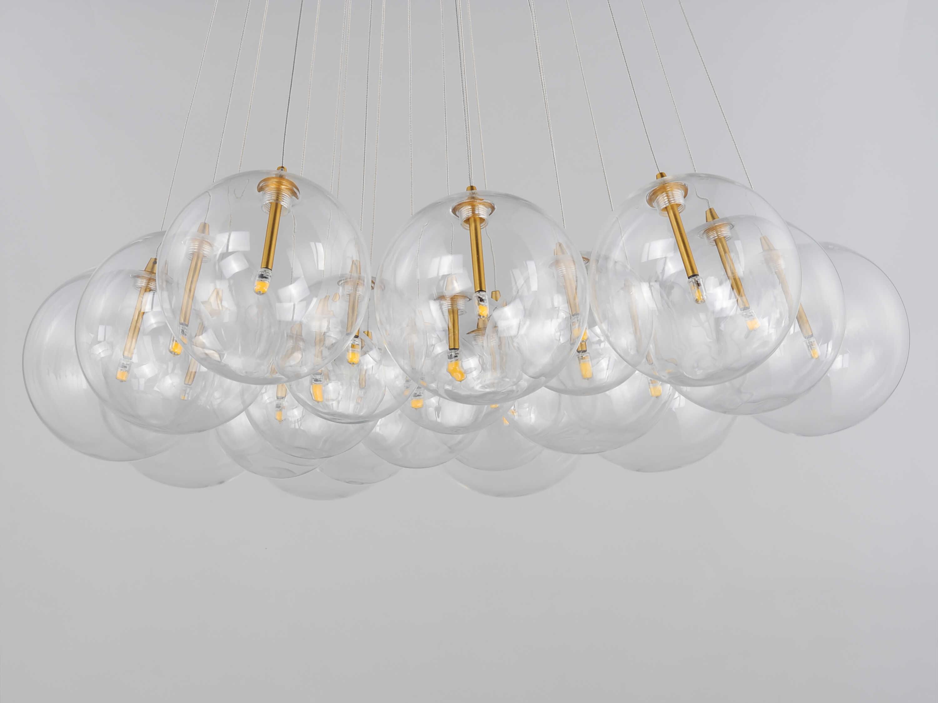 ET2 Burst 20-Light Gold Globe Pendant