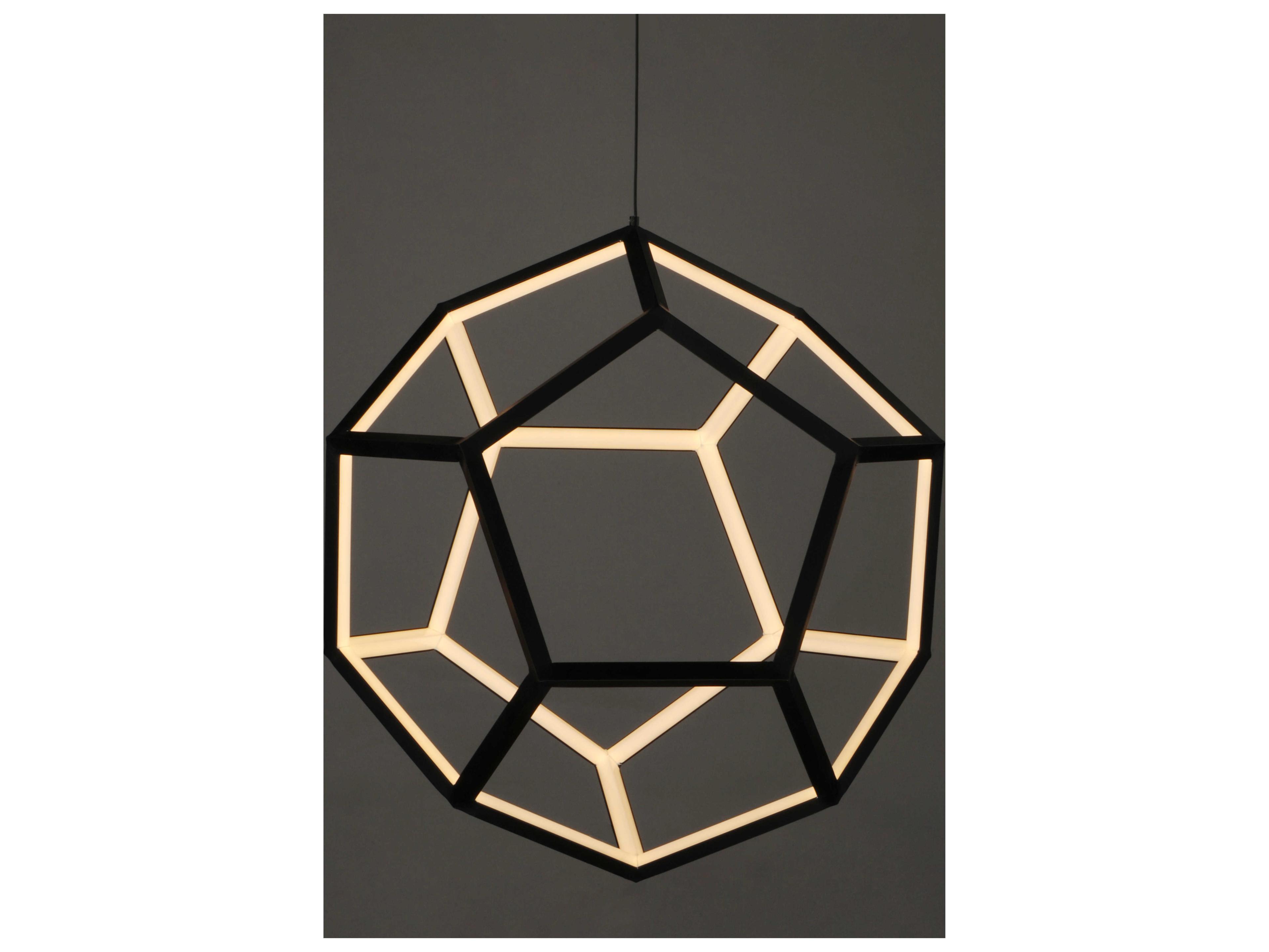 ET2 Penta 1-Light Black LED Geometric Pendant