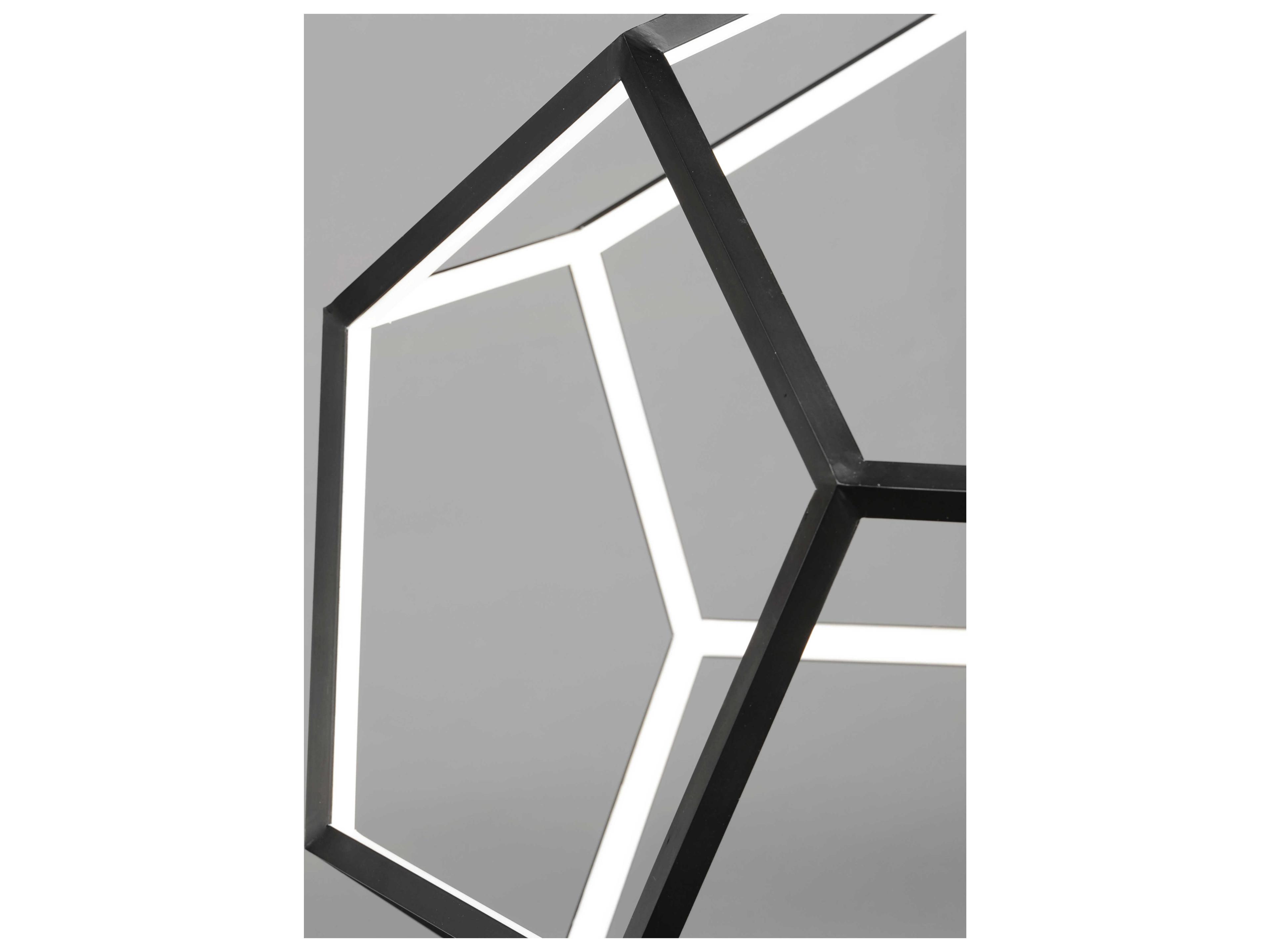 ET2 Penta 1-Light Black LED Geometric Pendant