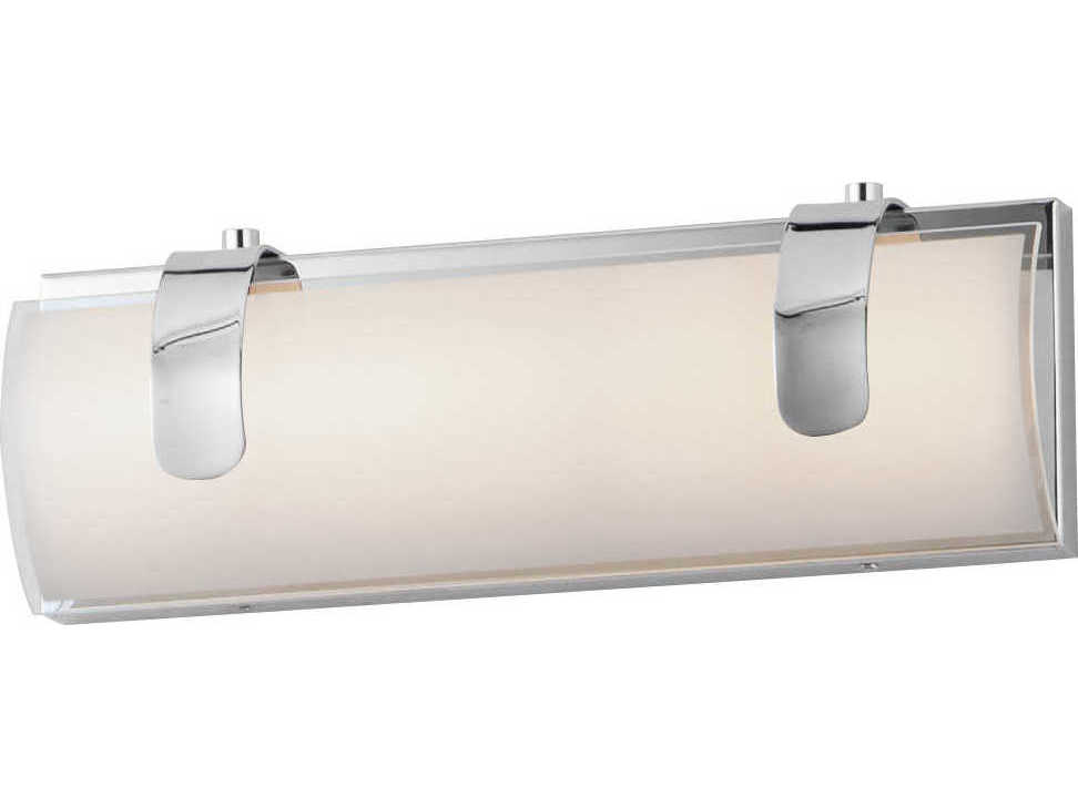 ET2 Clutch 1-Light Polished Chrome Glass LED Vanity Light