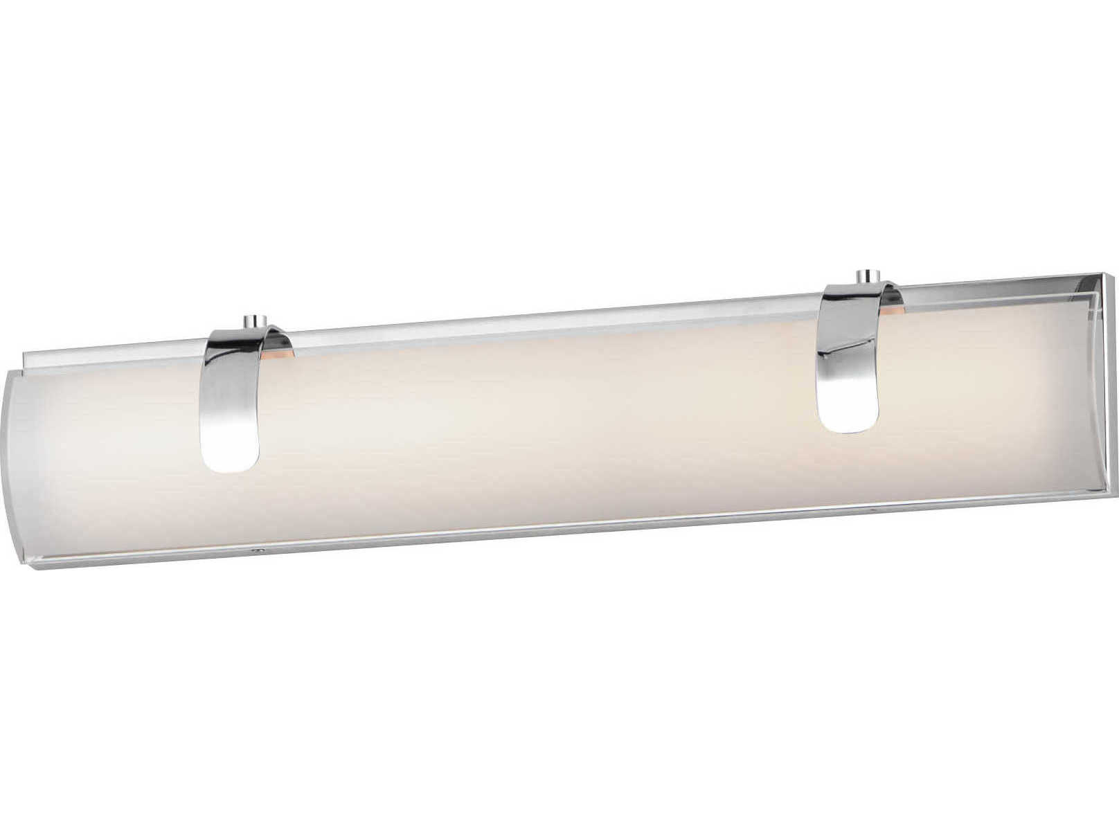 ET2 Clutch 2-Light Polished Chrome Glass LED Vanity Light