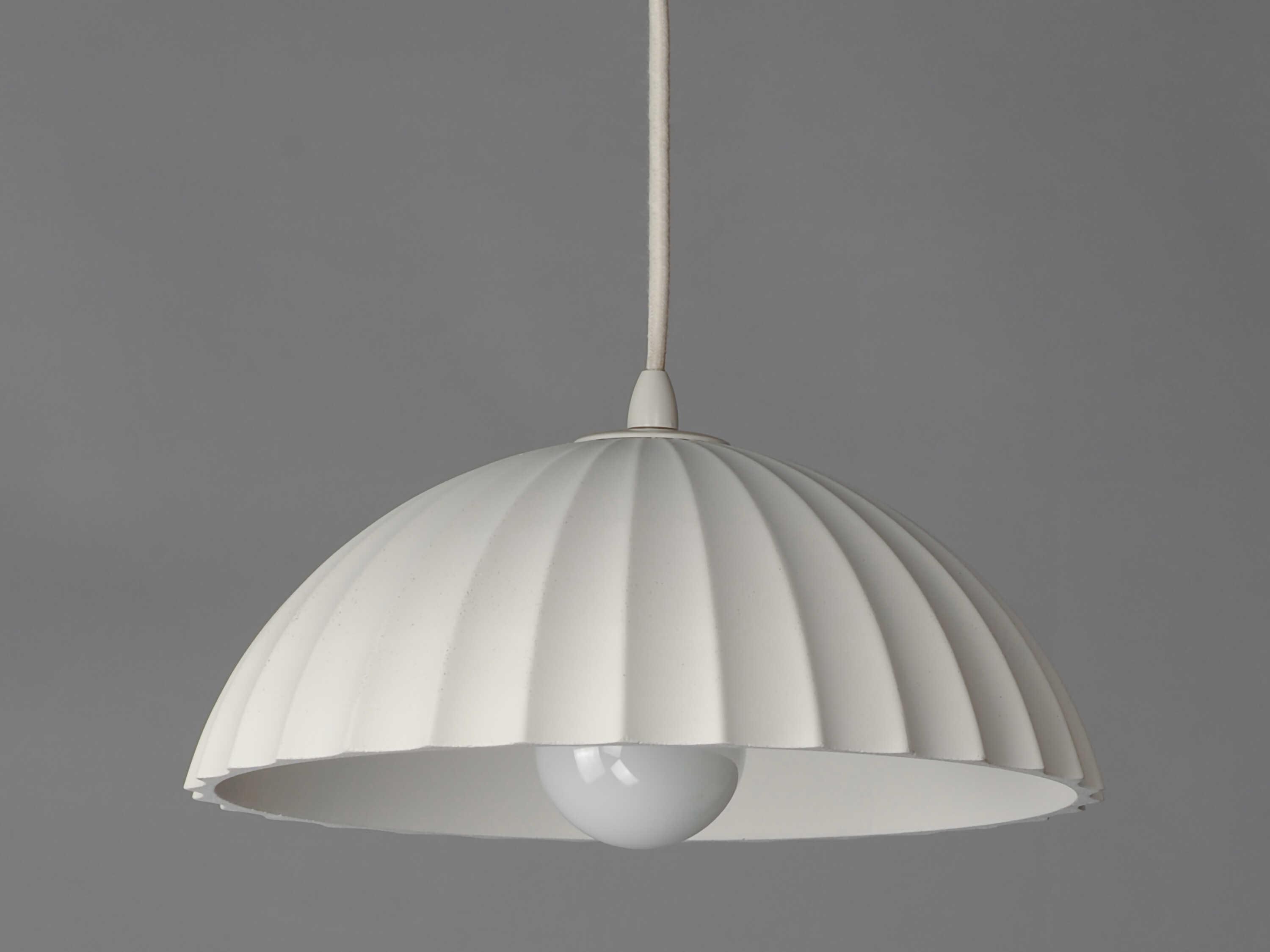 ET2 Basilica 1-Light Chaulk White Dome Pendant