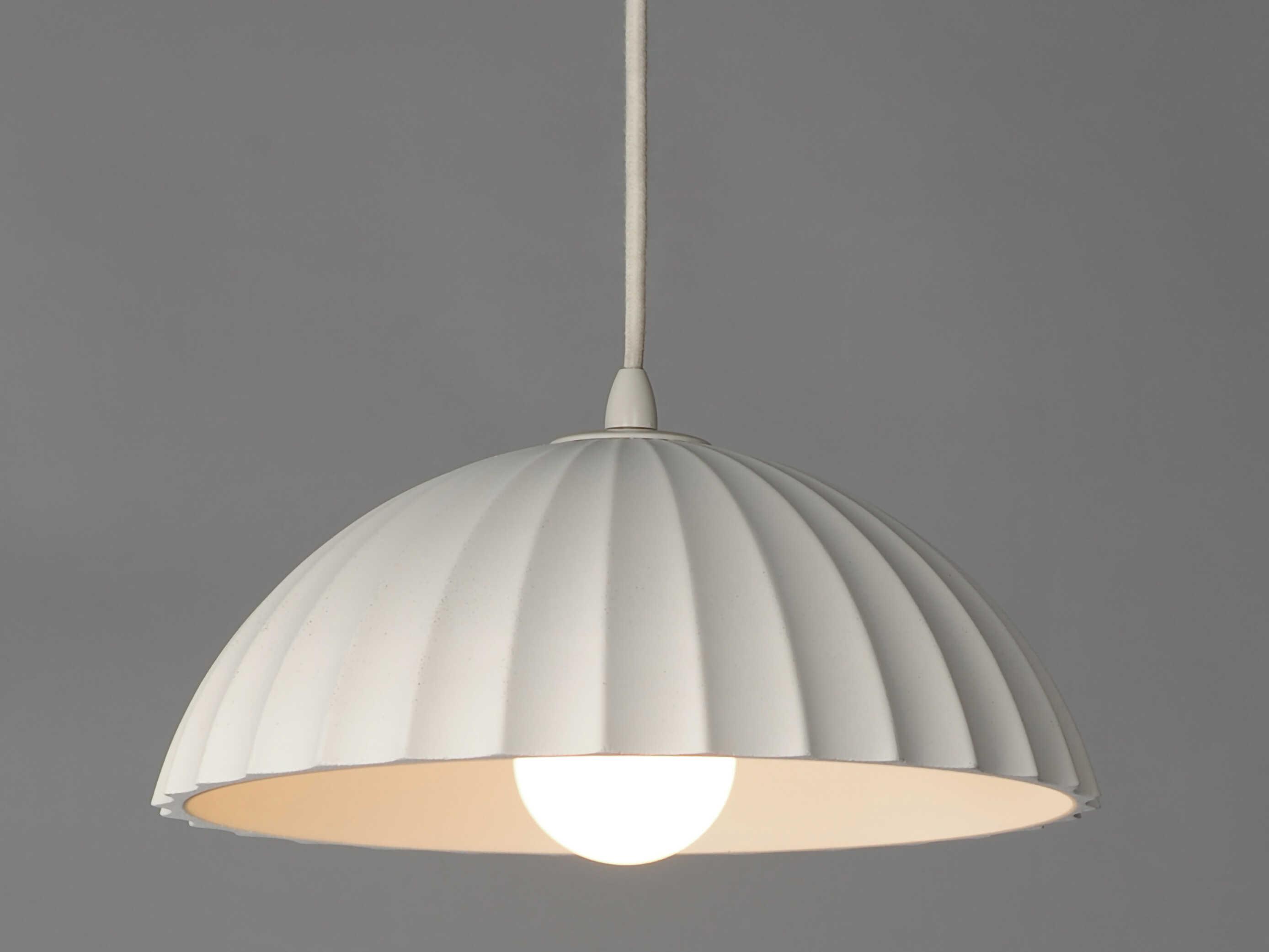 ET2 Basilica 1-Light Chaulk White Dome Pendant