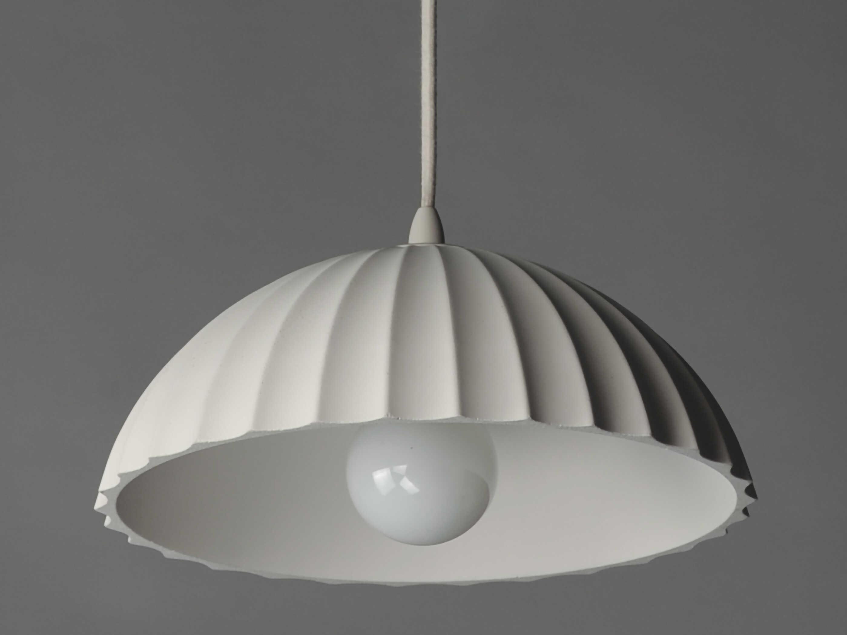 ET2 Basilica 1-Light Chaulk White Dome Pendant