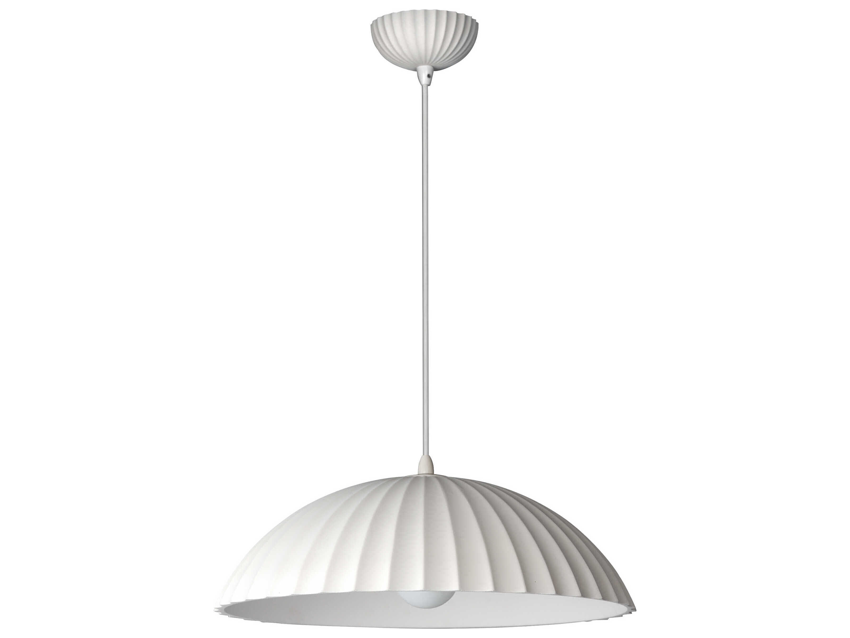 ET2 Basilica 1-Light Chaulk White Dome Pendant