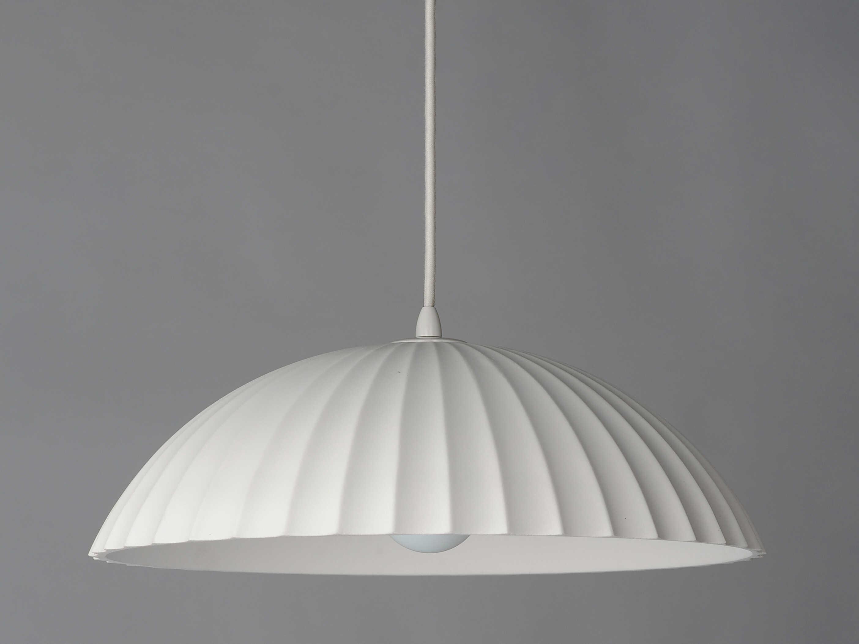 ET2 Basilica 1-Light Chaulk White Dome Pendant