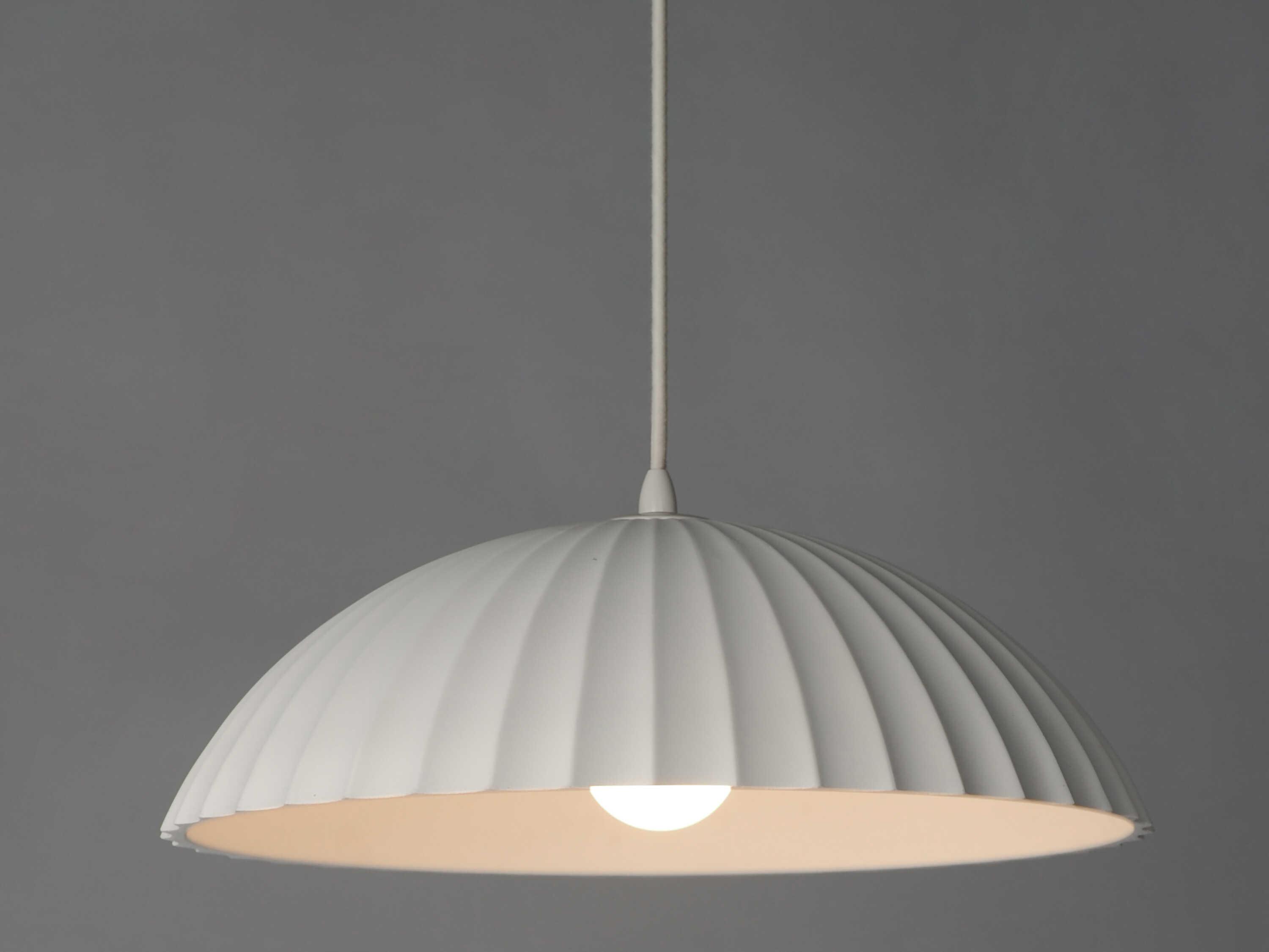 ET2 Basilica 1-Light Chaulk White Dome Pendant