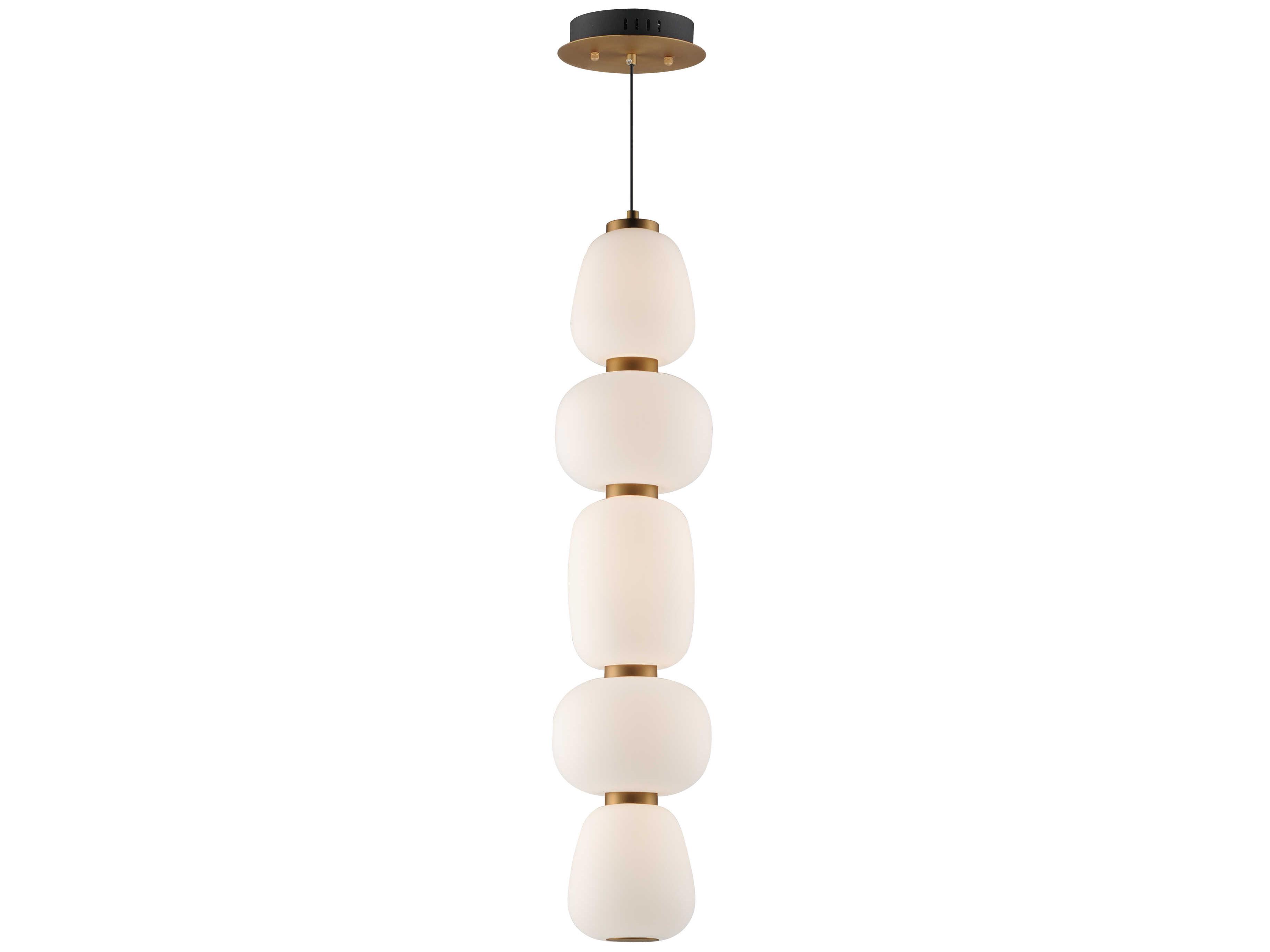 ET2 Soji 1-Light Black Gold Linear Mini Pendant