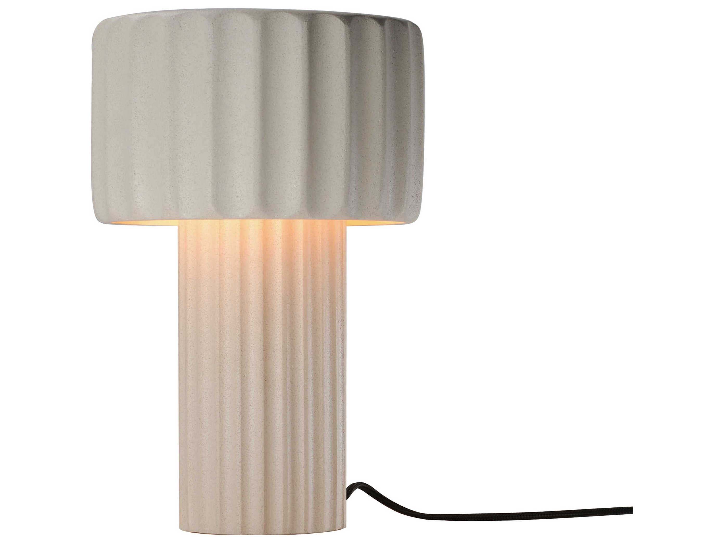 ET2 Delphi Sandstone Gray Table Lamp