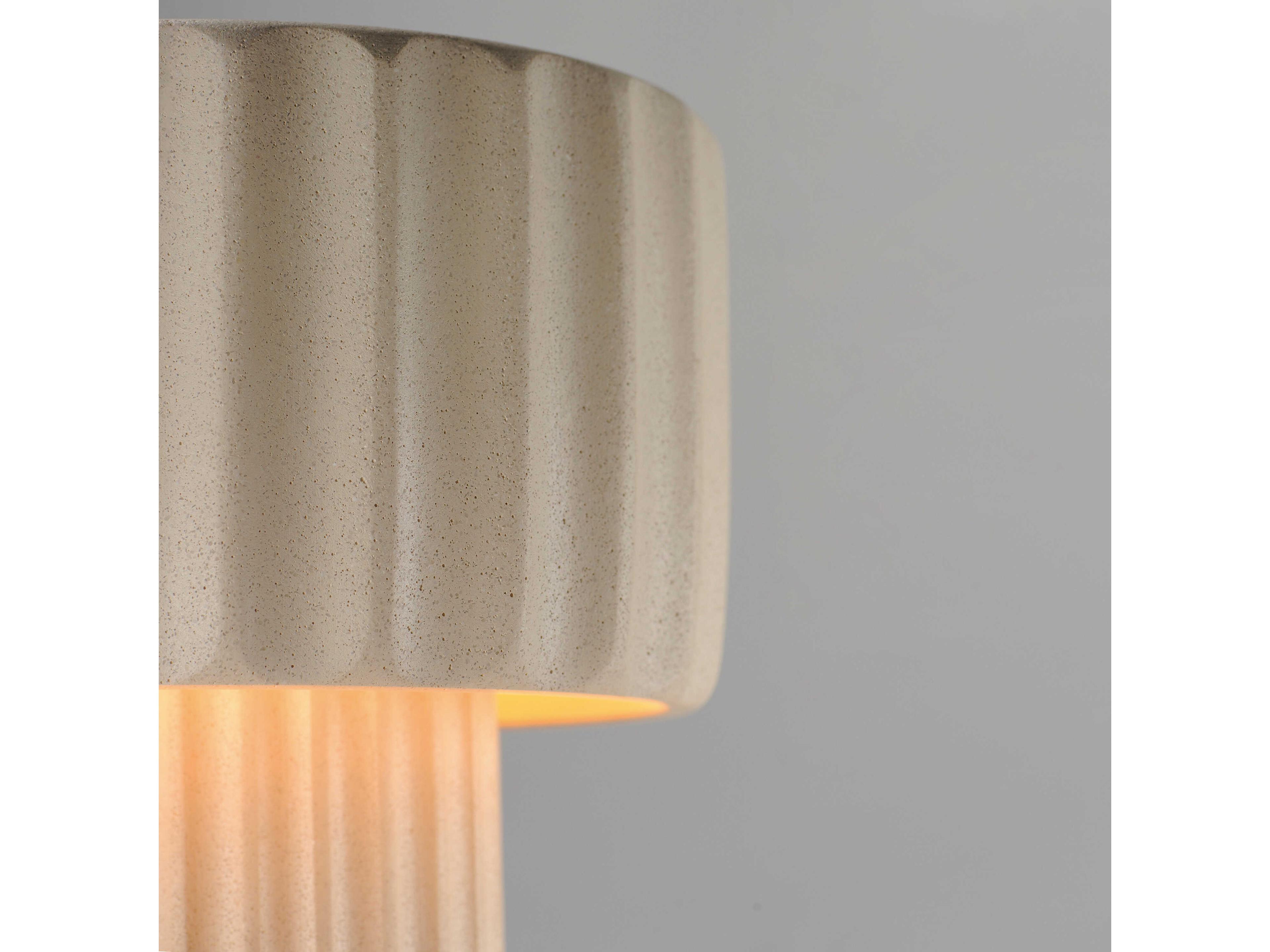 ET2 Delphi Sandstone Gray Table Lamp