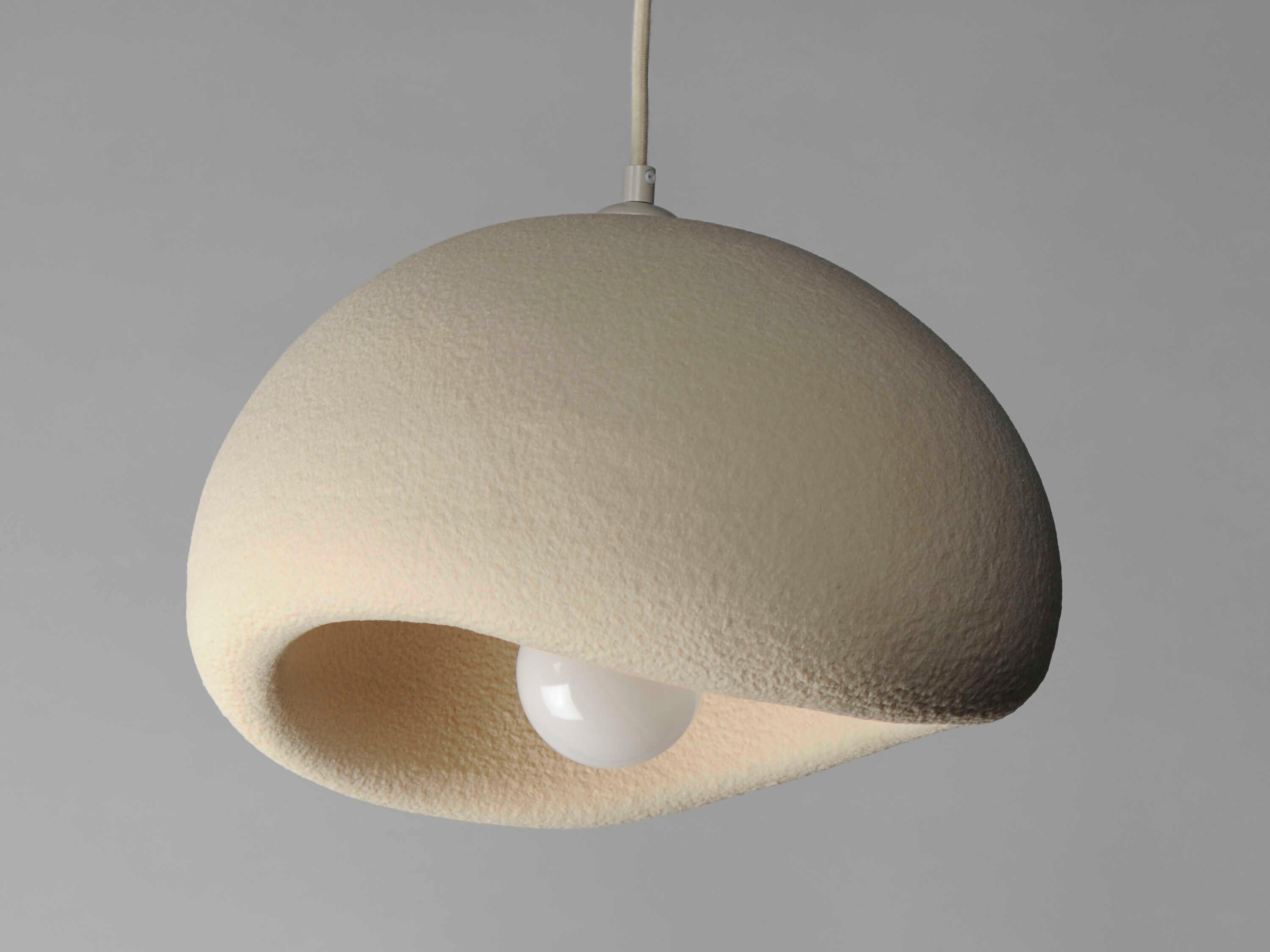 ET2 Moeraki 1-Light Oyster White Dome Mini Pendant