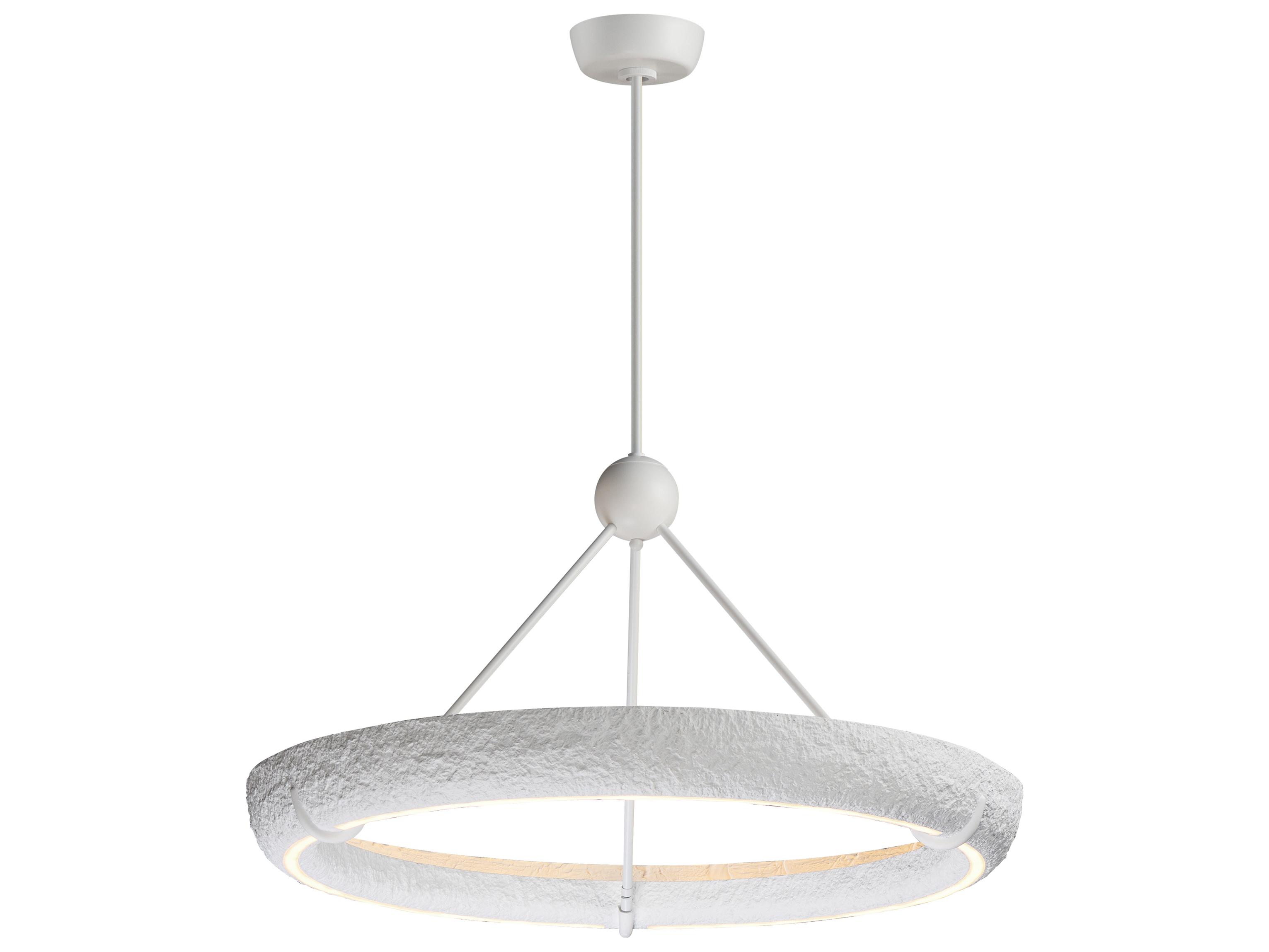 ET2 Geist 1-Light Textured White Round Pendant