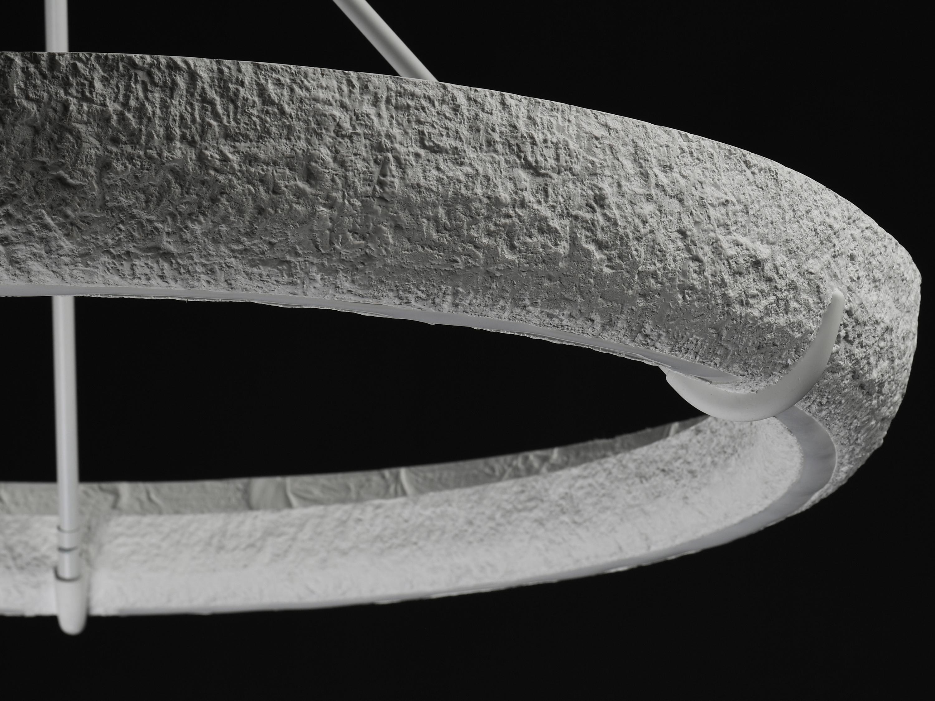 ET2 Geist 1-Light Textured White Round Pendant