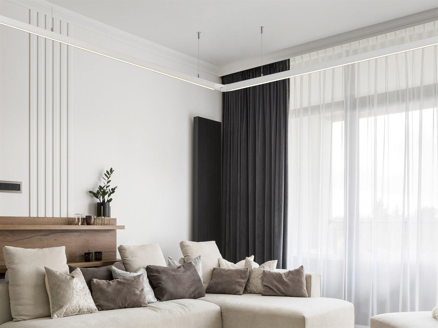 ET2 Continuum 1-Light White LED Linear Island Pendant