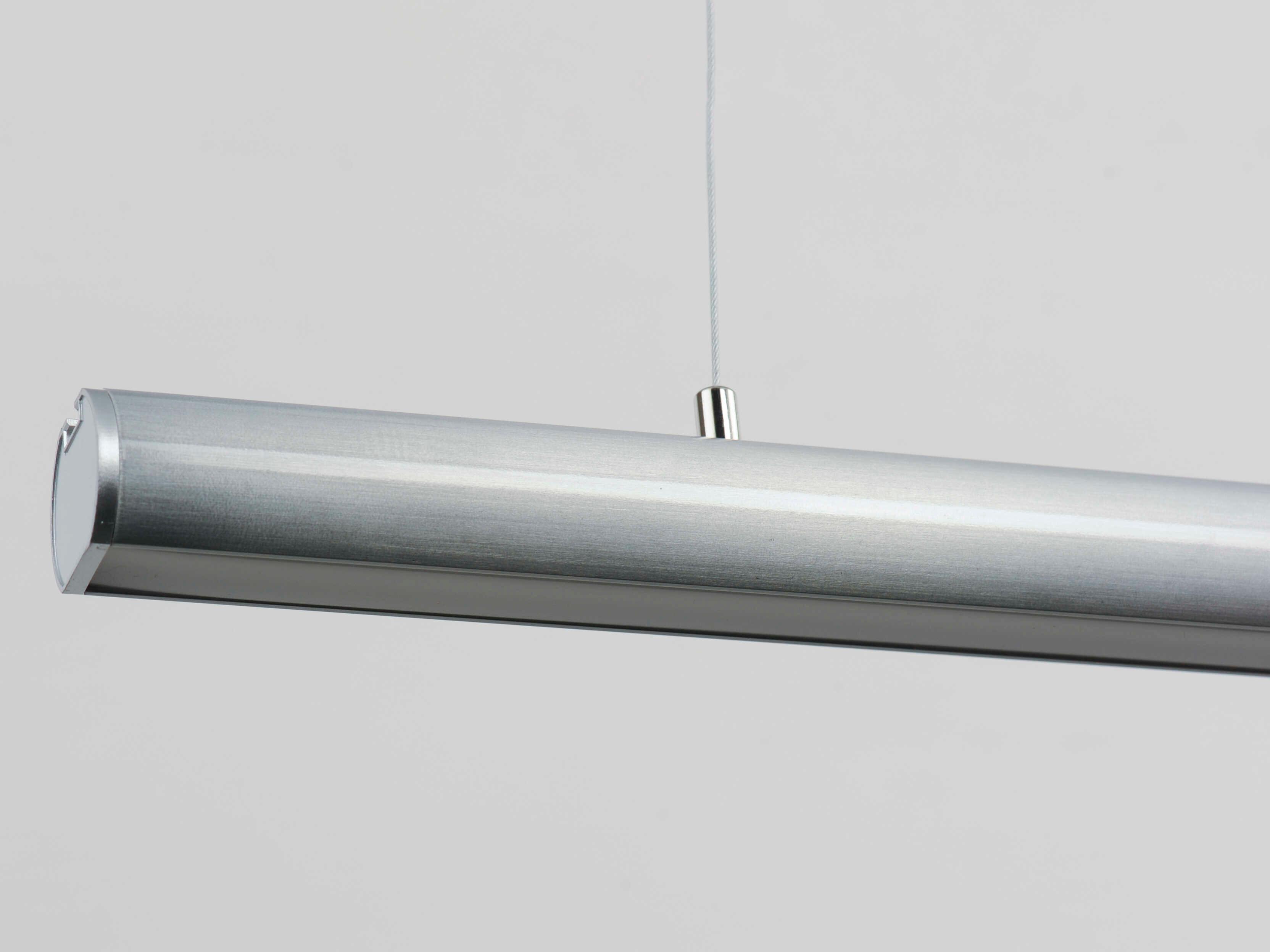 ET2 Continuum 1-Light Satin Aluminum Silver LED Linear Island Pendant