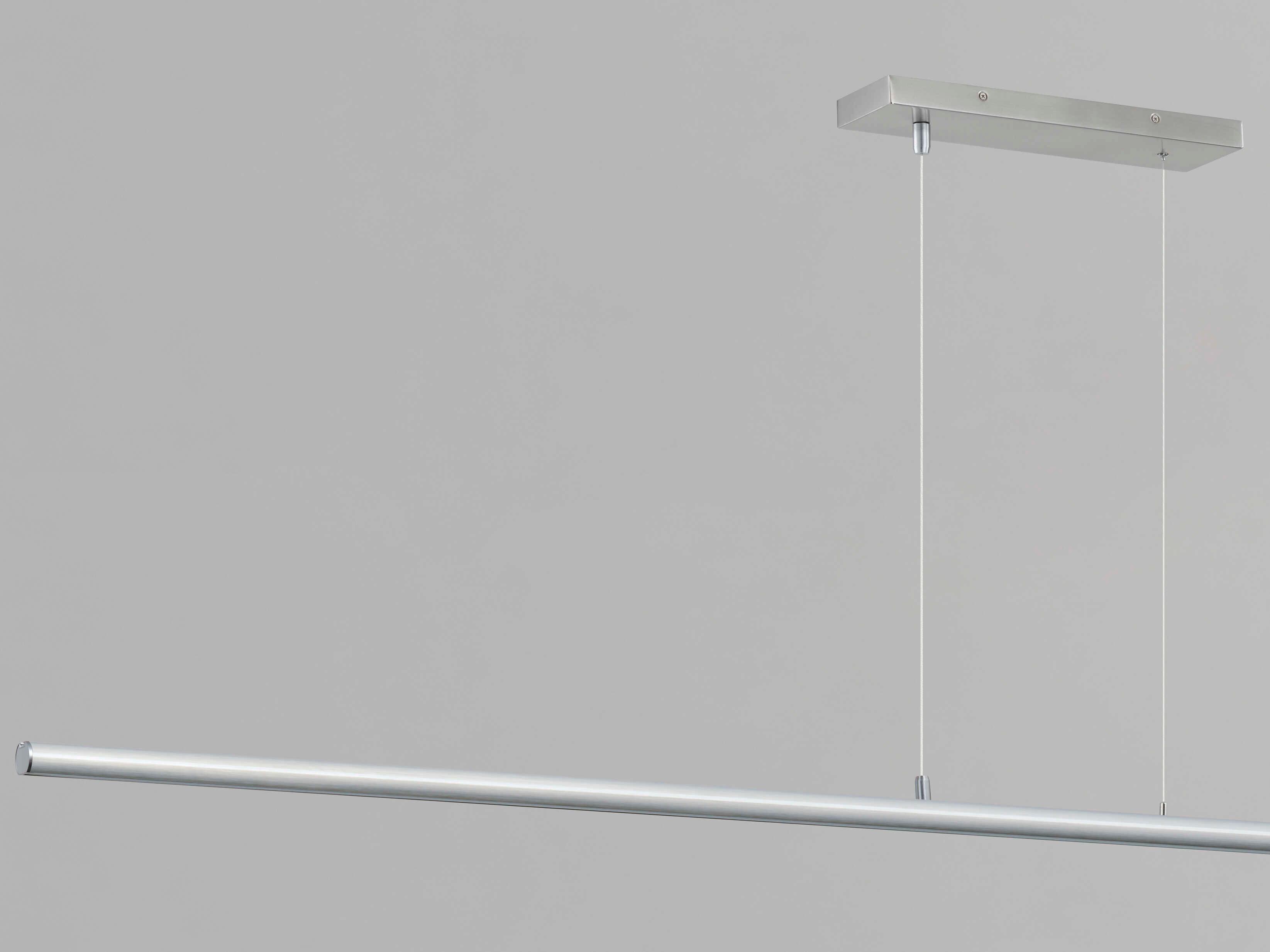 ET2 Continuum 1-Light Satin Aluminum Silver LED Linear Island Pendant
